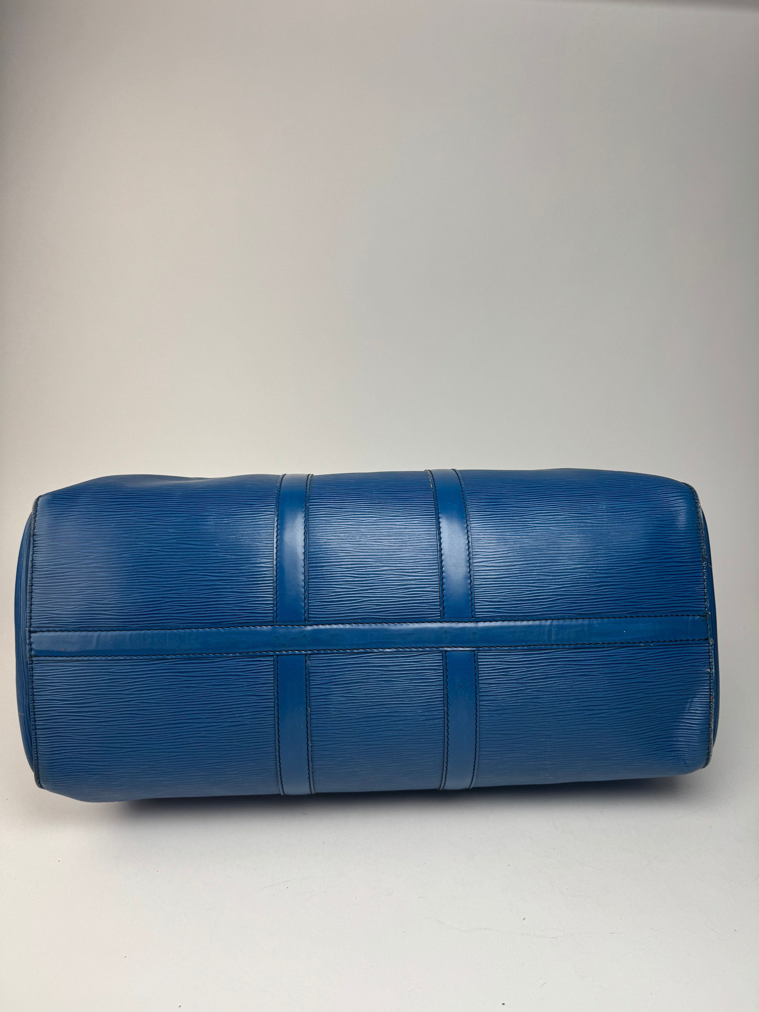 Louis Vuitton Vintage EPI Leather Duffel bag blue Size ONE SIZE - 12 Thumbnail