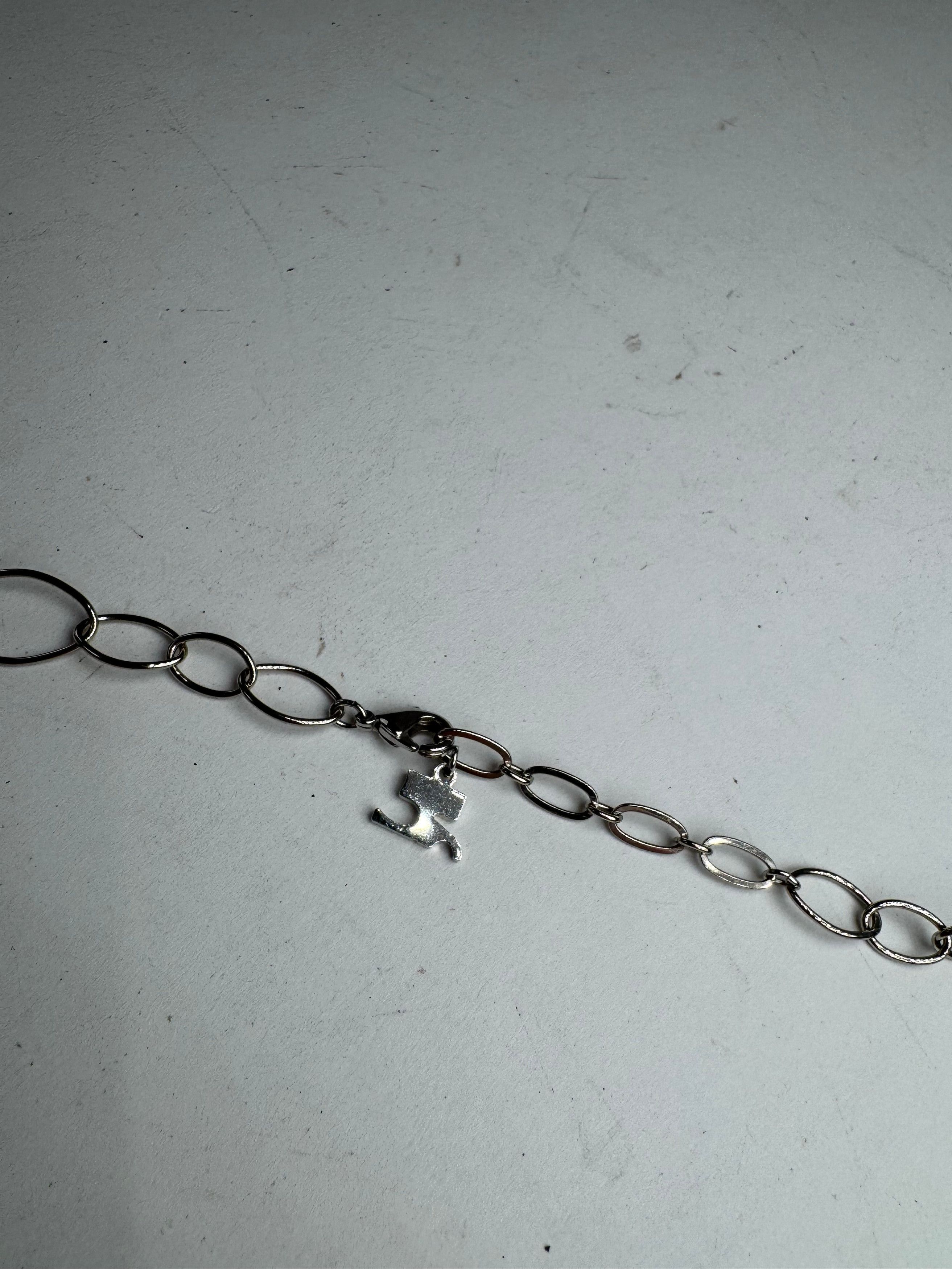 Courreges Vintage floral steel Collier Silver White Size ONE SIZE - 3 Thumbnail