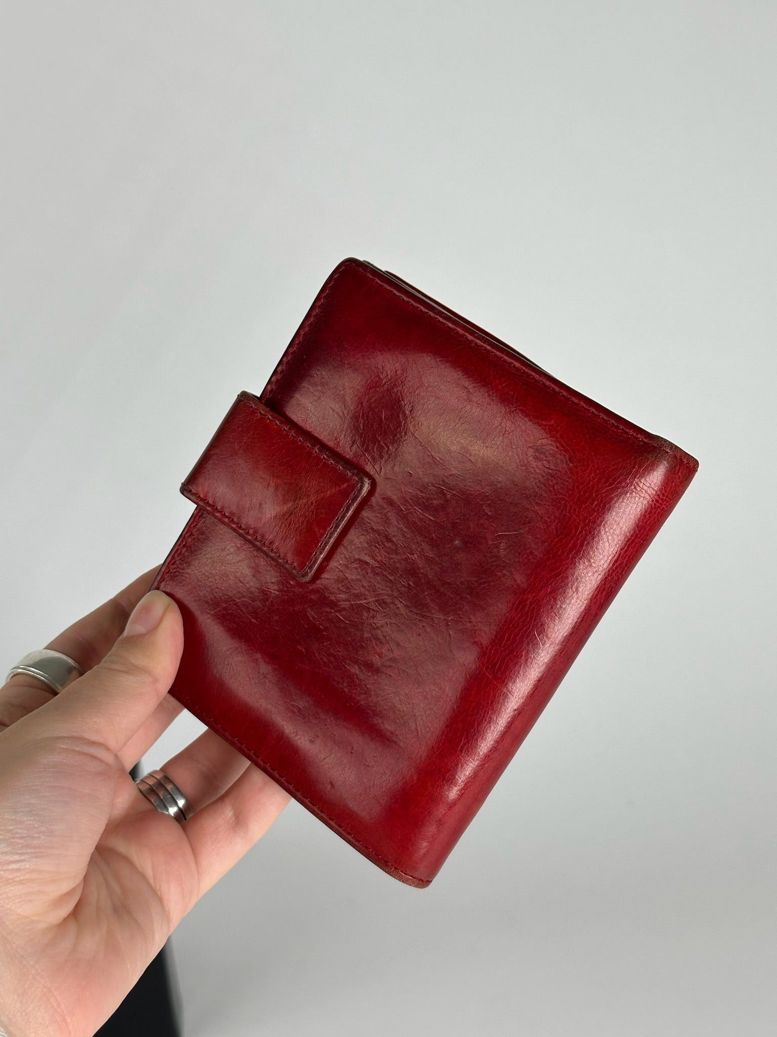 Other Vintage Yves Saint Laurent studded leather wallet red Size ONE SIZE - 9 Thumbnail