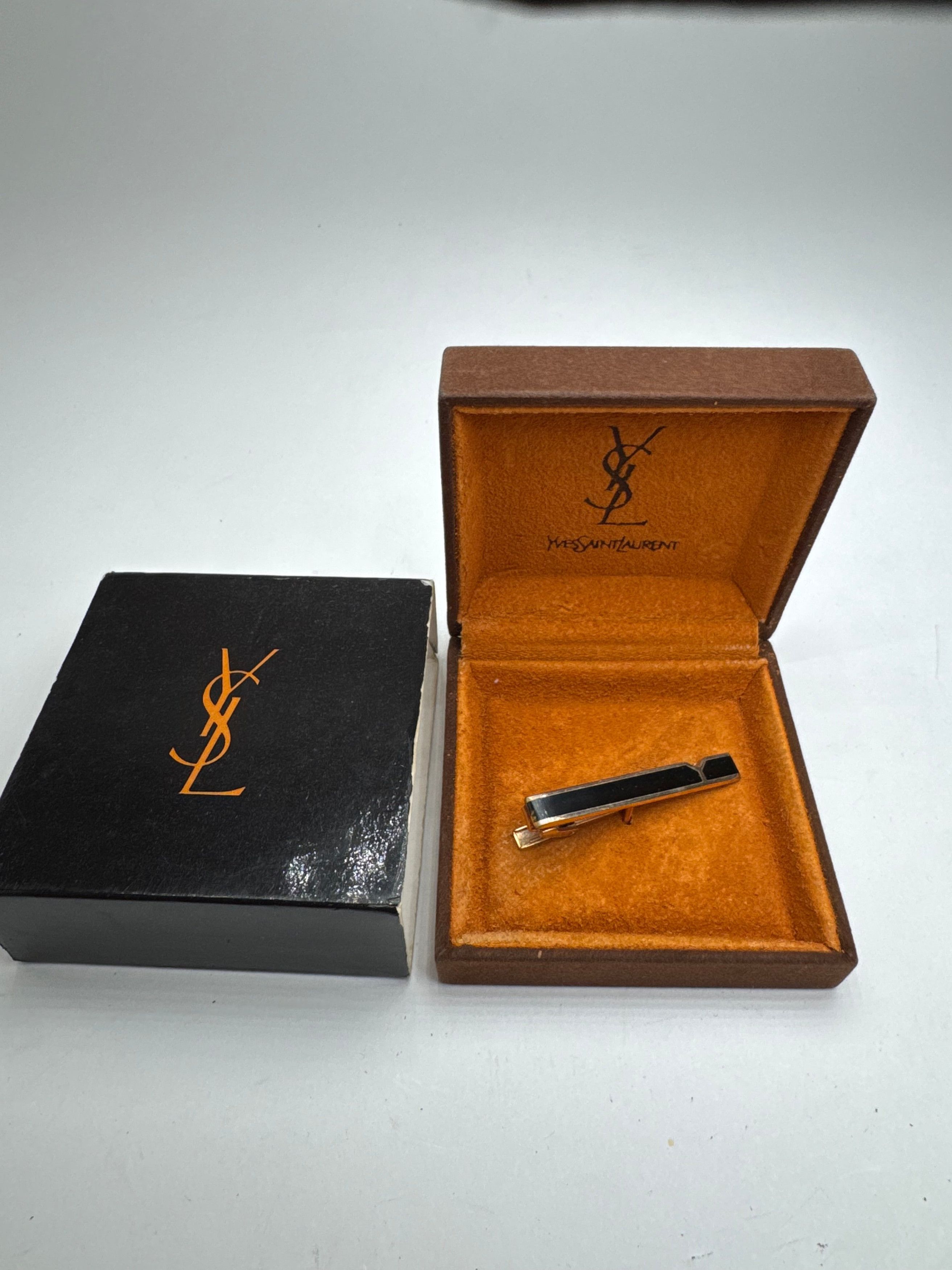 Other Vintage Yves Saint Laurent money Tie clamp black silver Size ONE SIZE - 4 Thumbnail