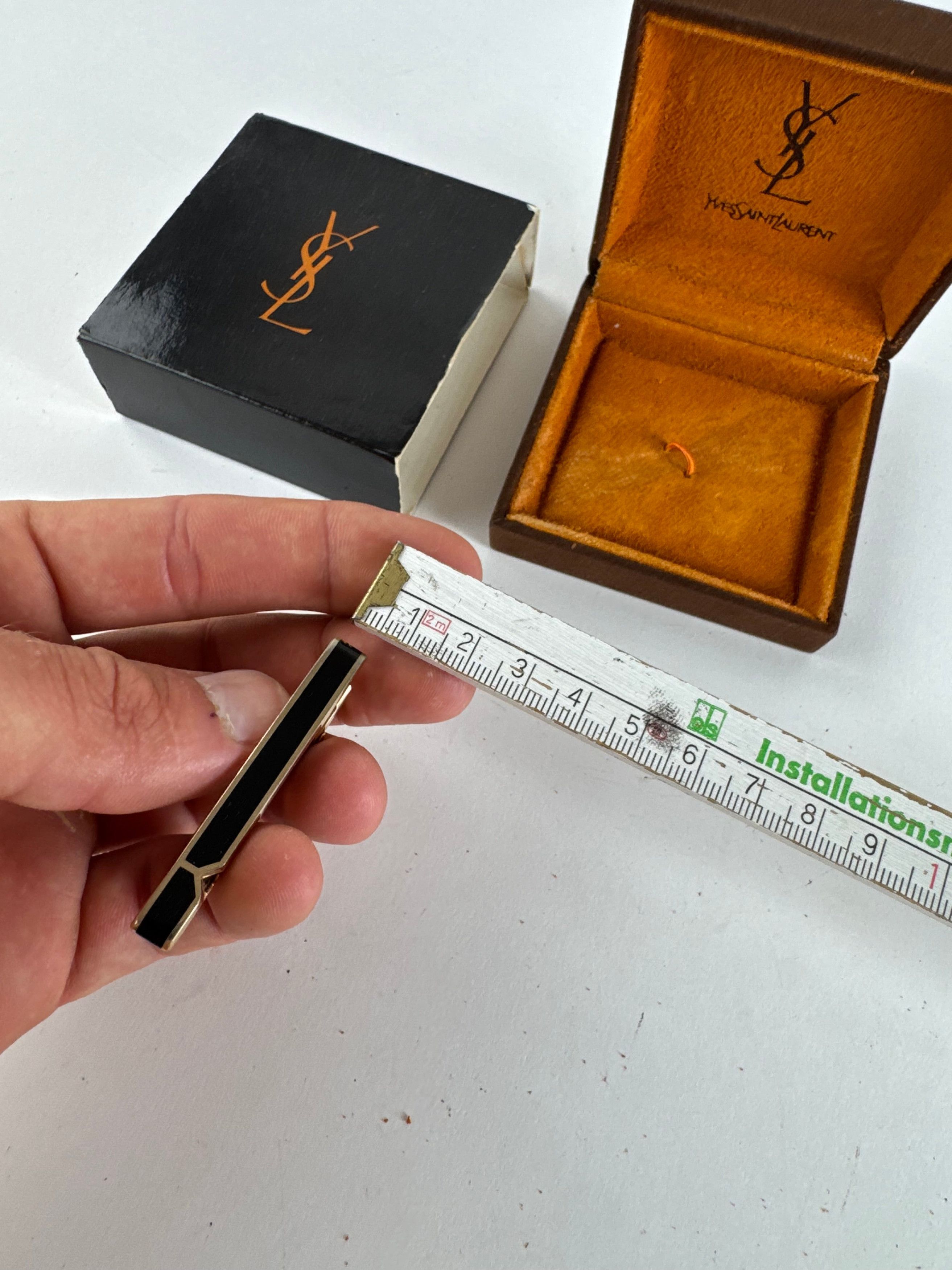 Other Vintage Yves Saint Laurent money Tie clamp black silver Size ONE SIZE - 9 Thumbnail