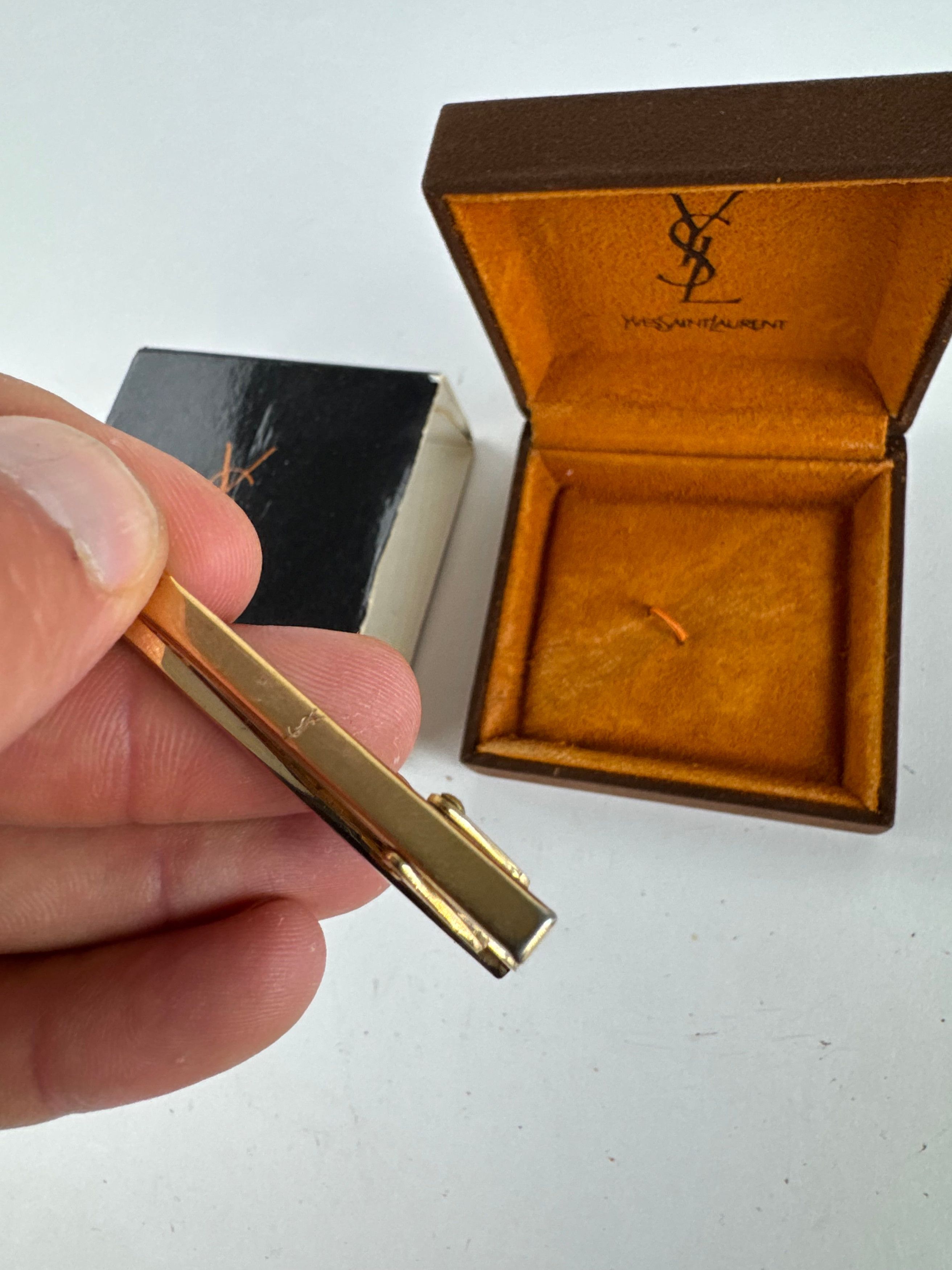 Other Vintage Yves Saint Laurent money Tie clamp black silver Size ONE SIZE - 10 Thumbnail