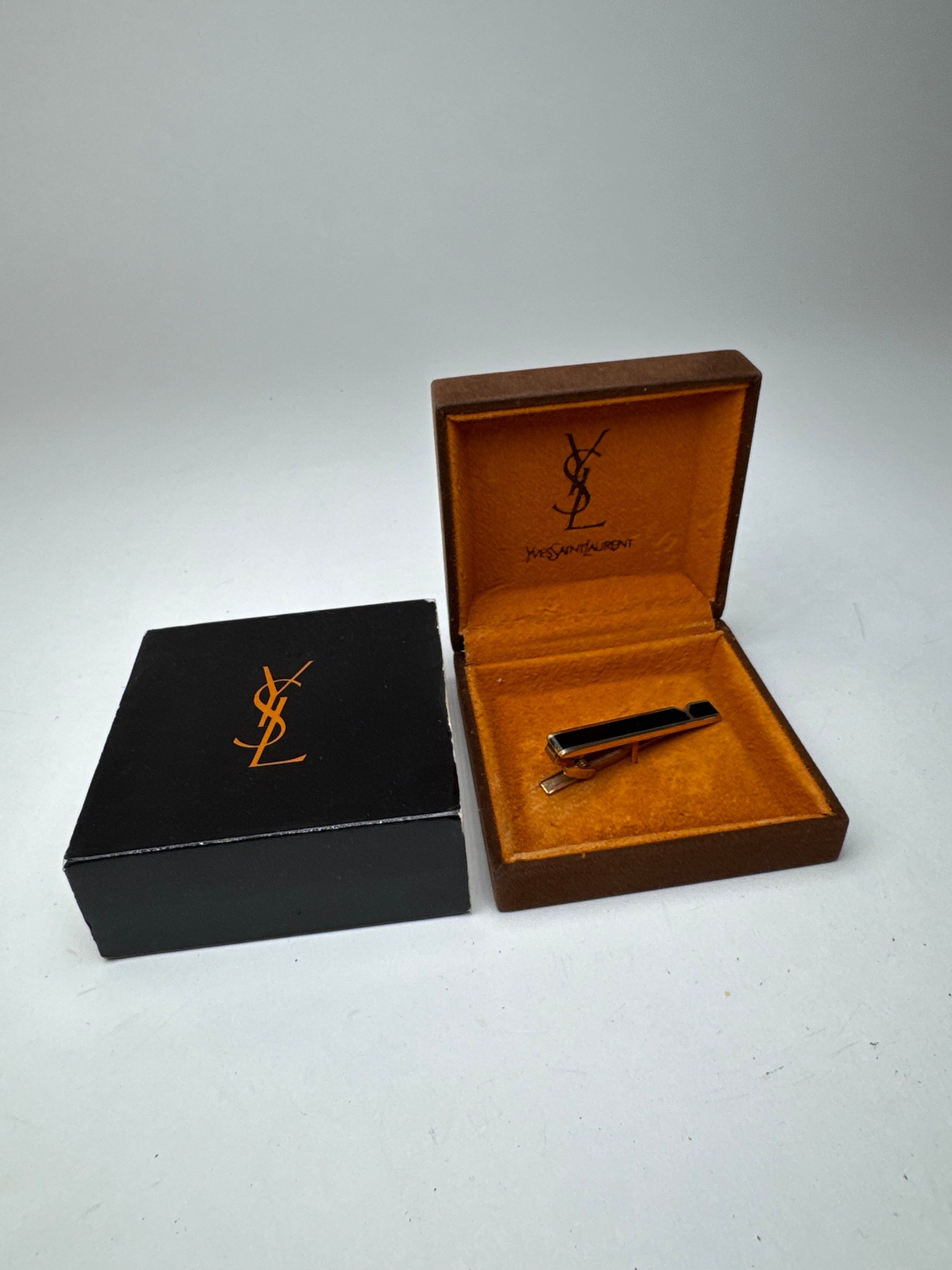 Other Vintage Yves Saint Laurent money Tie clamp black silver Size ONE SIZE - 6 Thumbnail