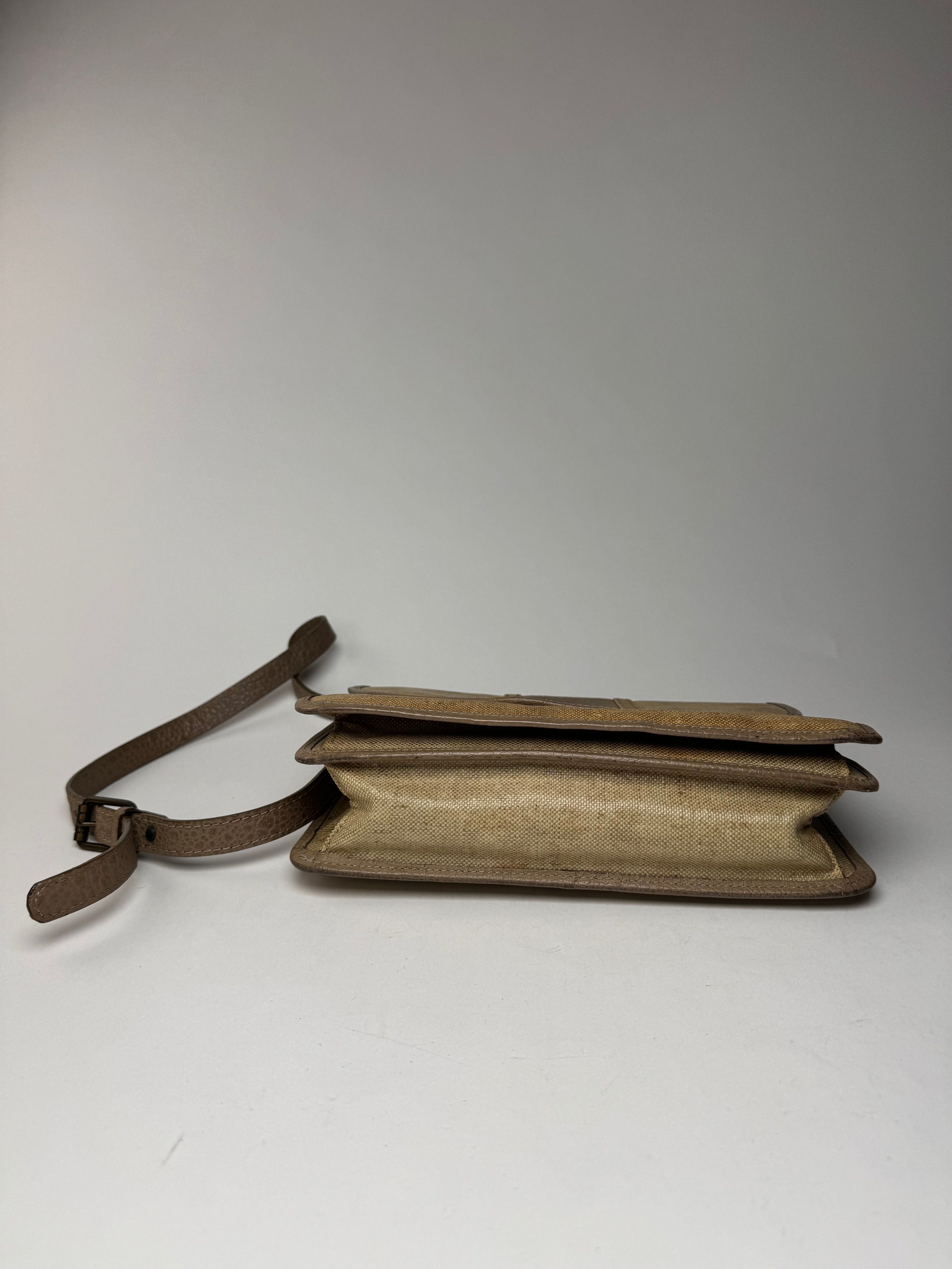 Other Vintage Yves Saint Laurent Leather canvas bag beige brown Size ONE SIZE - 12 Thumbnail