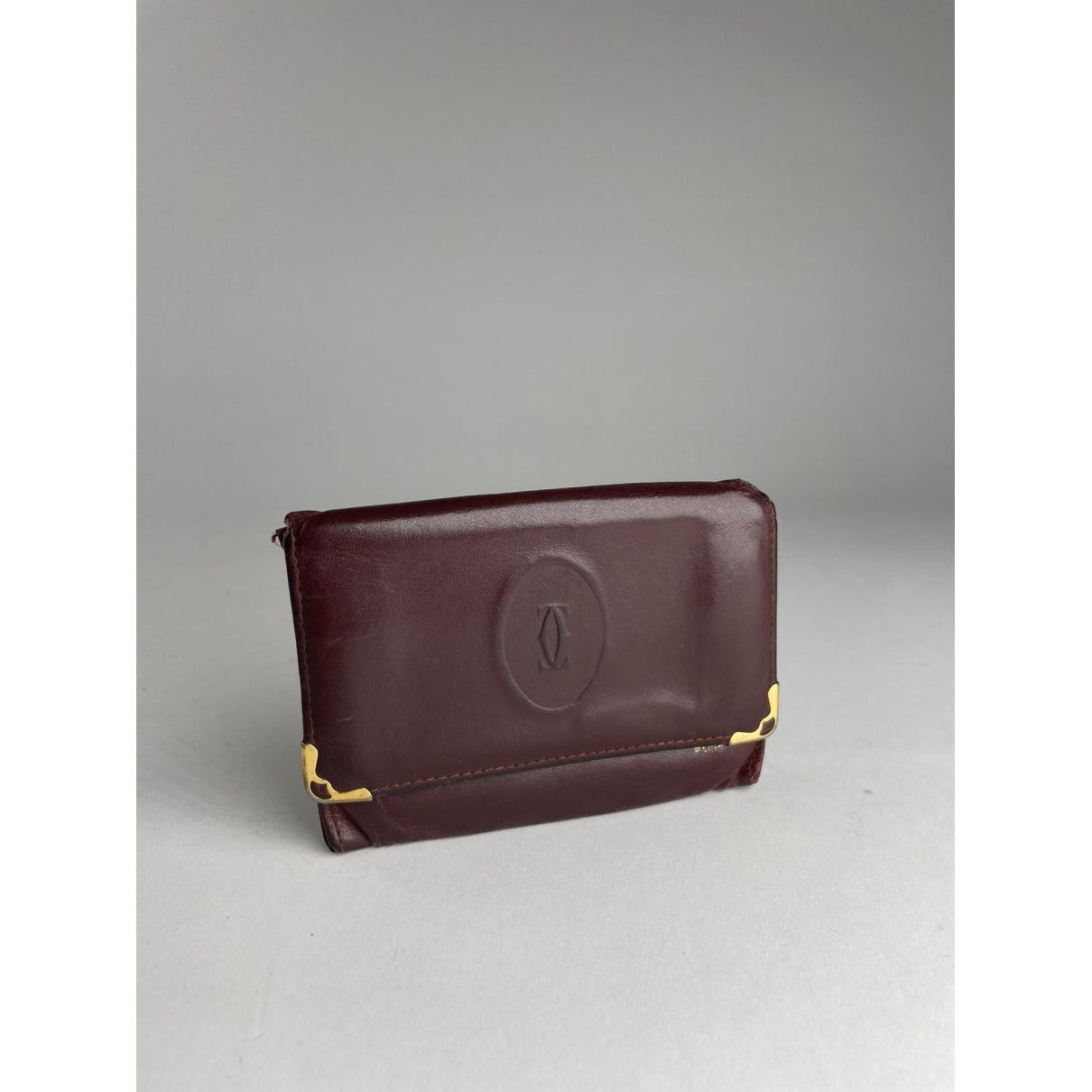 Cartier Burgundy Leather Purse Size ONE SIZE - 3 Thumbnail
