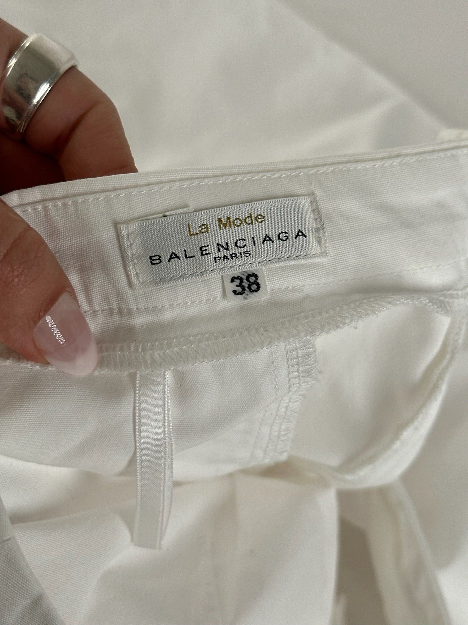 Balenciaga Vintage Shirts 38/M white Size M / US 6-8 / IT 42-44 - 3 Thumbnail