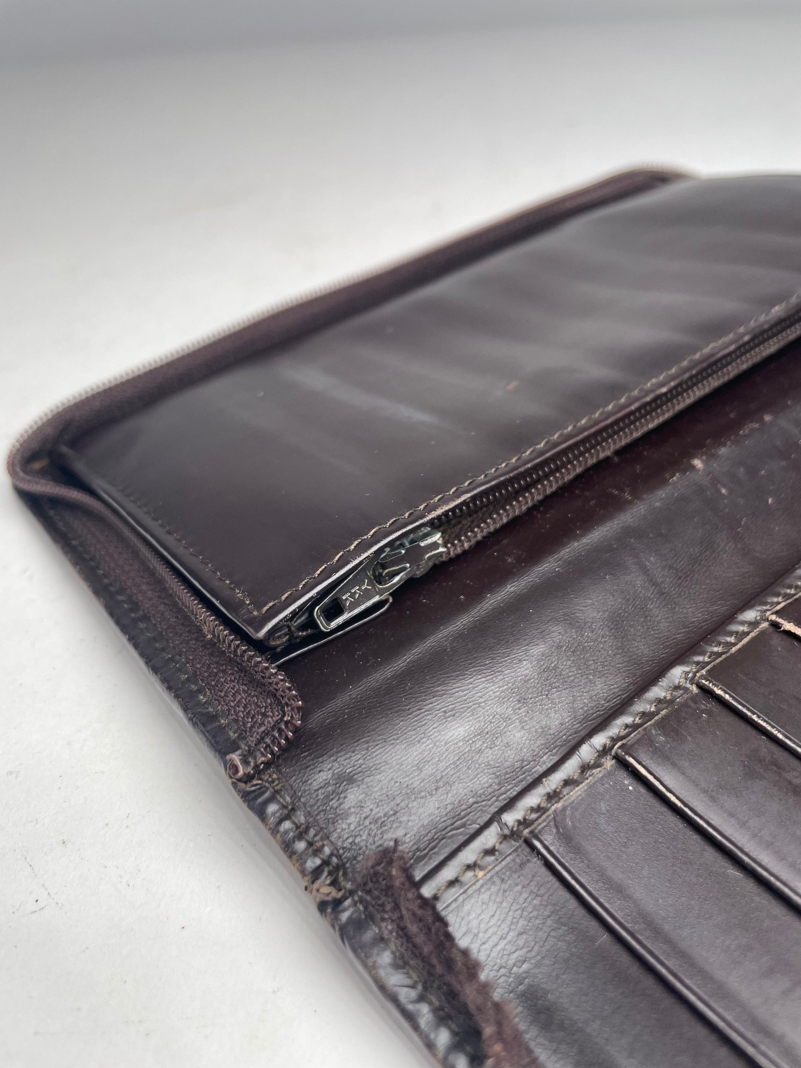 Gucci Vintage Patent Leather Wallet Brown Size ONE SIZE - 3 Thumbnail