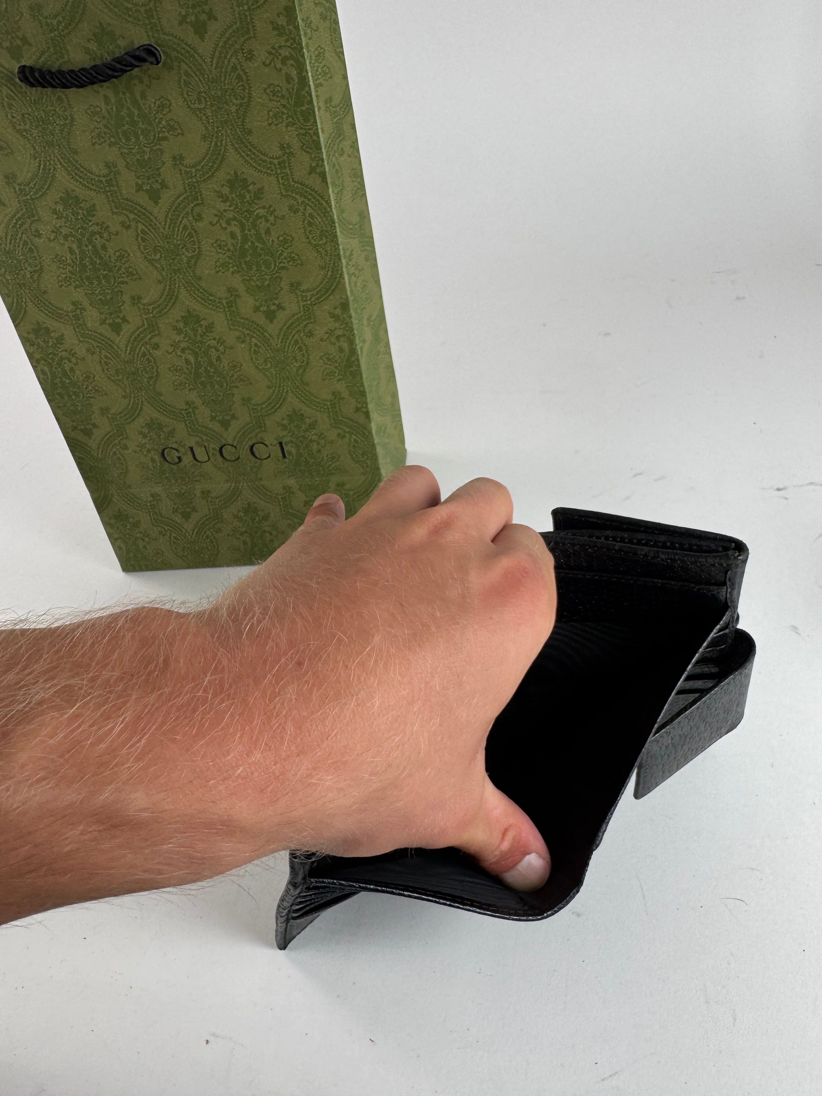 Gucci Vintage Monogram Leather wallet black Size ONE SIZE - 9 Thumbnail