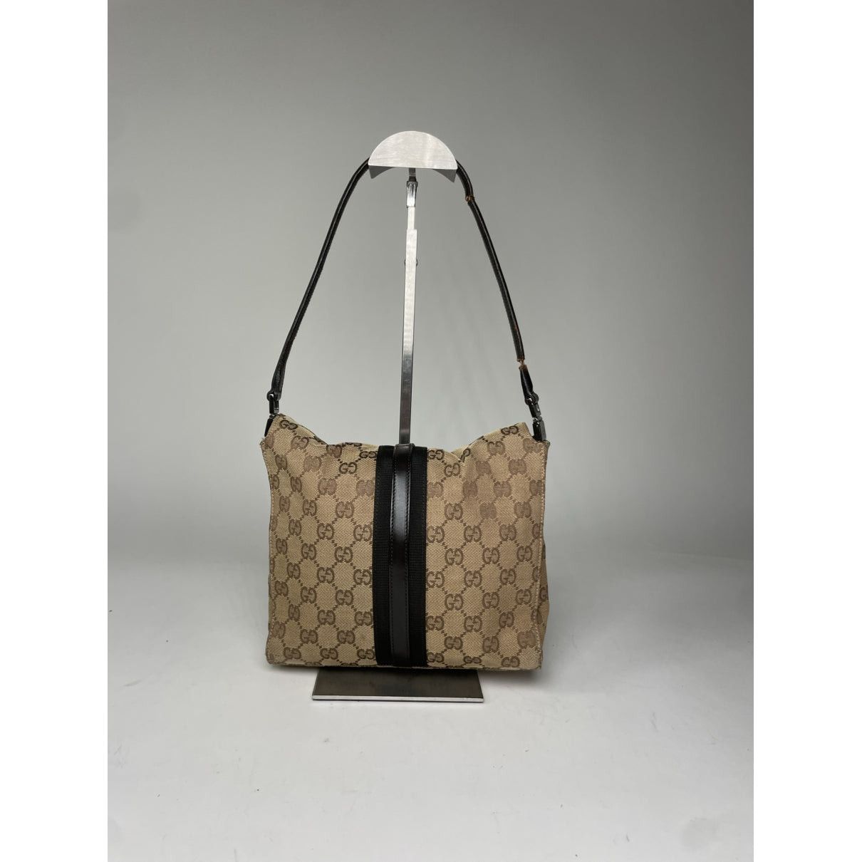 Gucci Jackie Vintage Beige Cotton Handbag Size ONE SIZE - 4 Thumbnail