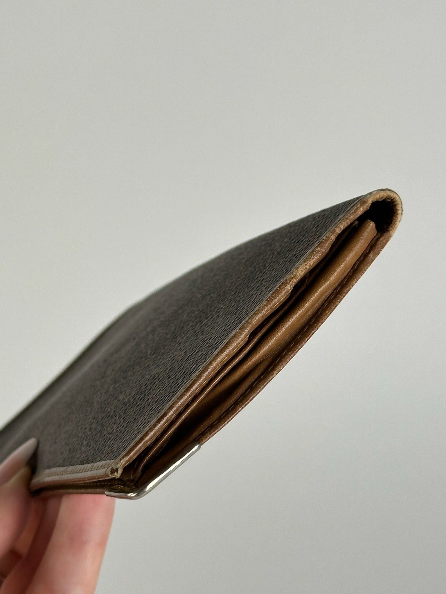 Celine Vintage Paris Monogram Leather Card Holder Brown Size ONE SIZE - 4 Thumbnail