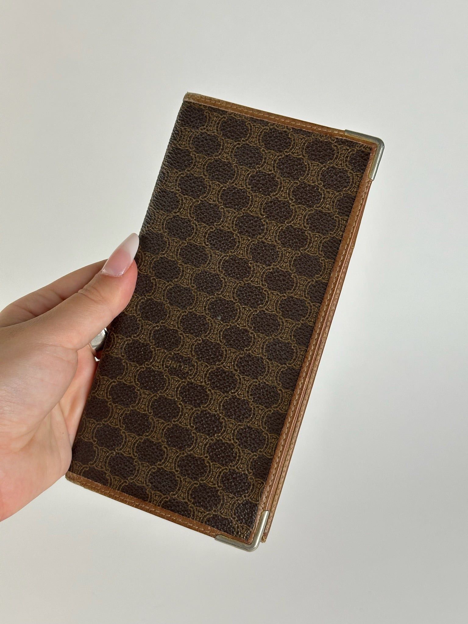 Celine Vintage Paris Monogram Leather Card Holder Brown Size ONE SIZE - 6 Thumbnail