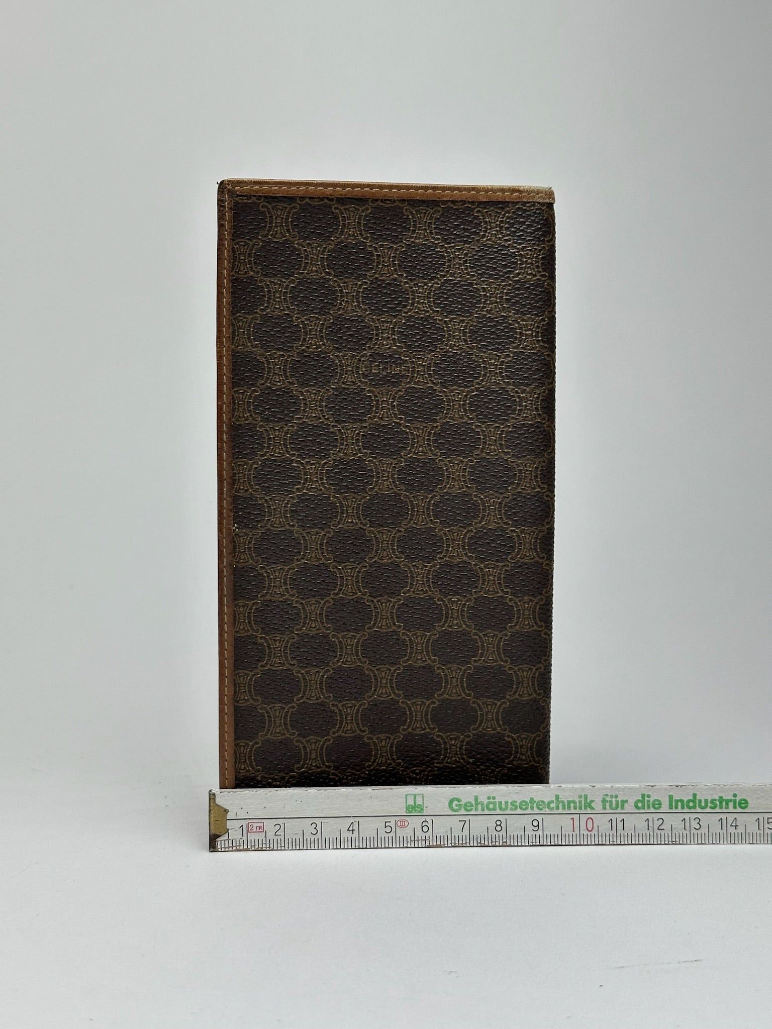 Celine Vintage Paris Monogram Leather Card Holder Brown Size ONE SIZE - 10 Thumbnail