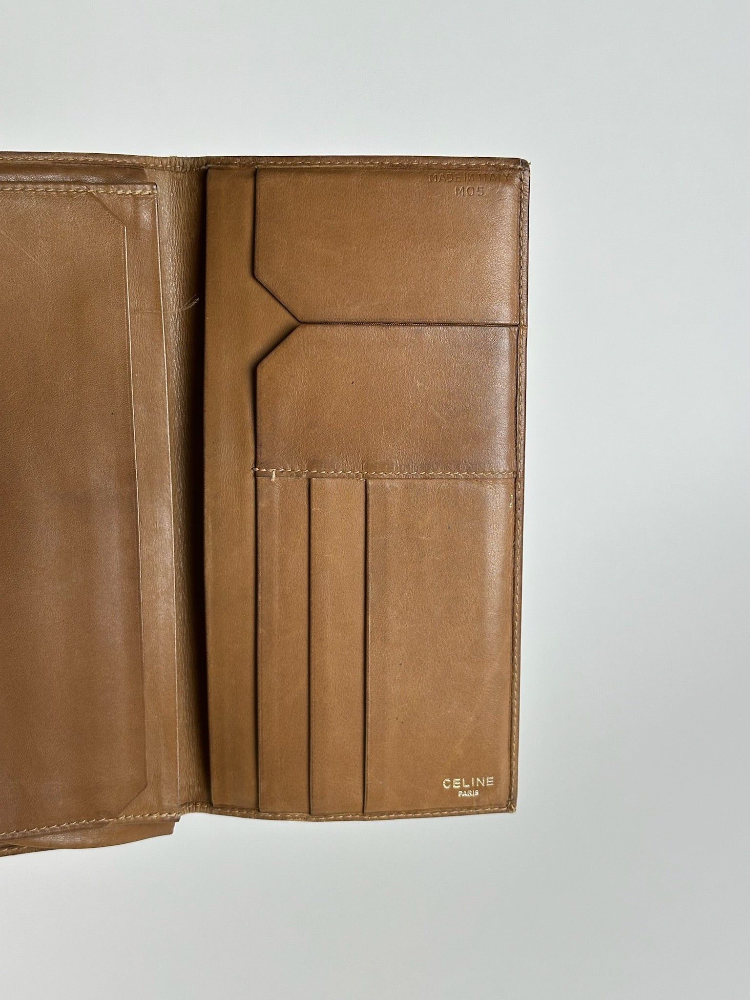 Celine Vintage Paris Monogram Leather Card Holder Brown Size ONE SIZE - 9 Thumbnail
