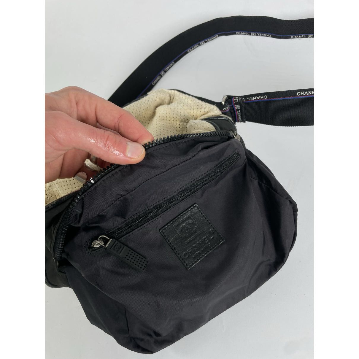 Chanel Beige Cotton Handbag Size ONE SIZE - 2 Thumbnail