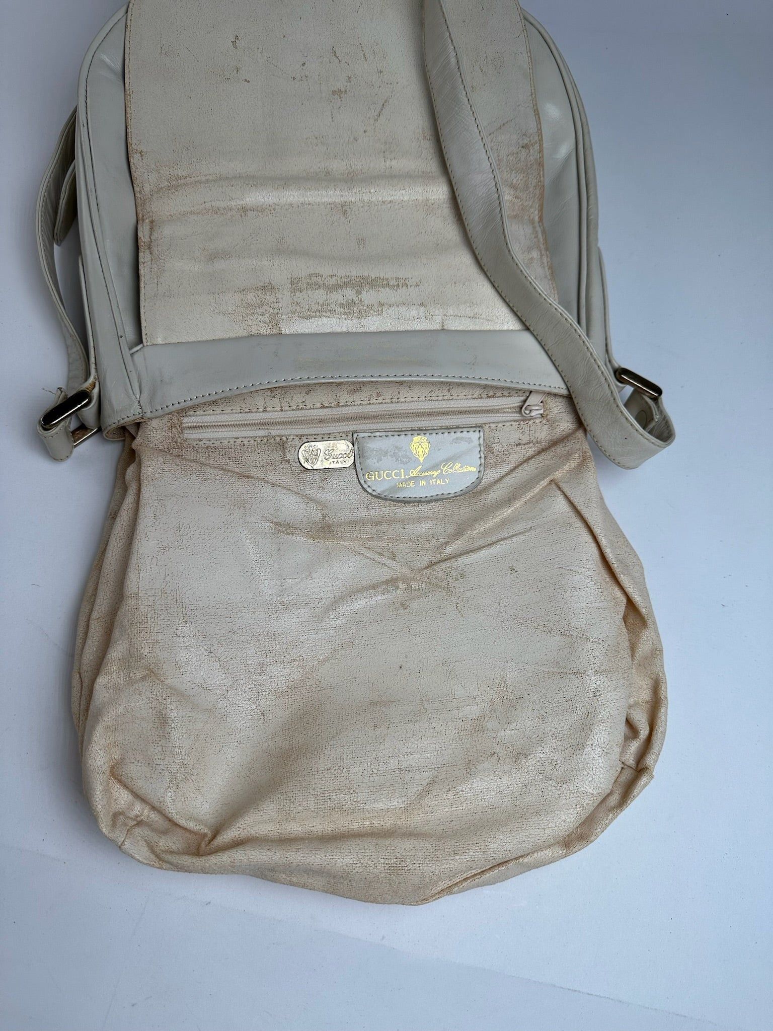Gucci Vintage Leather bag white Size ONE SIZE - 4 Thumbnail