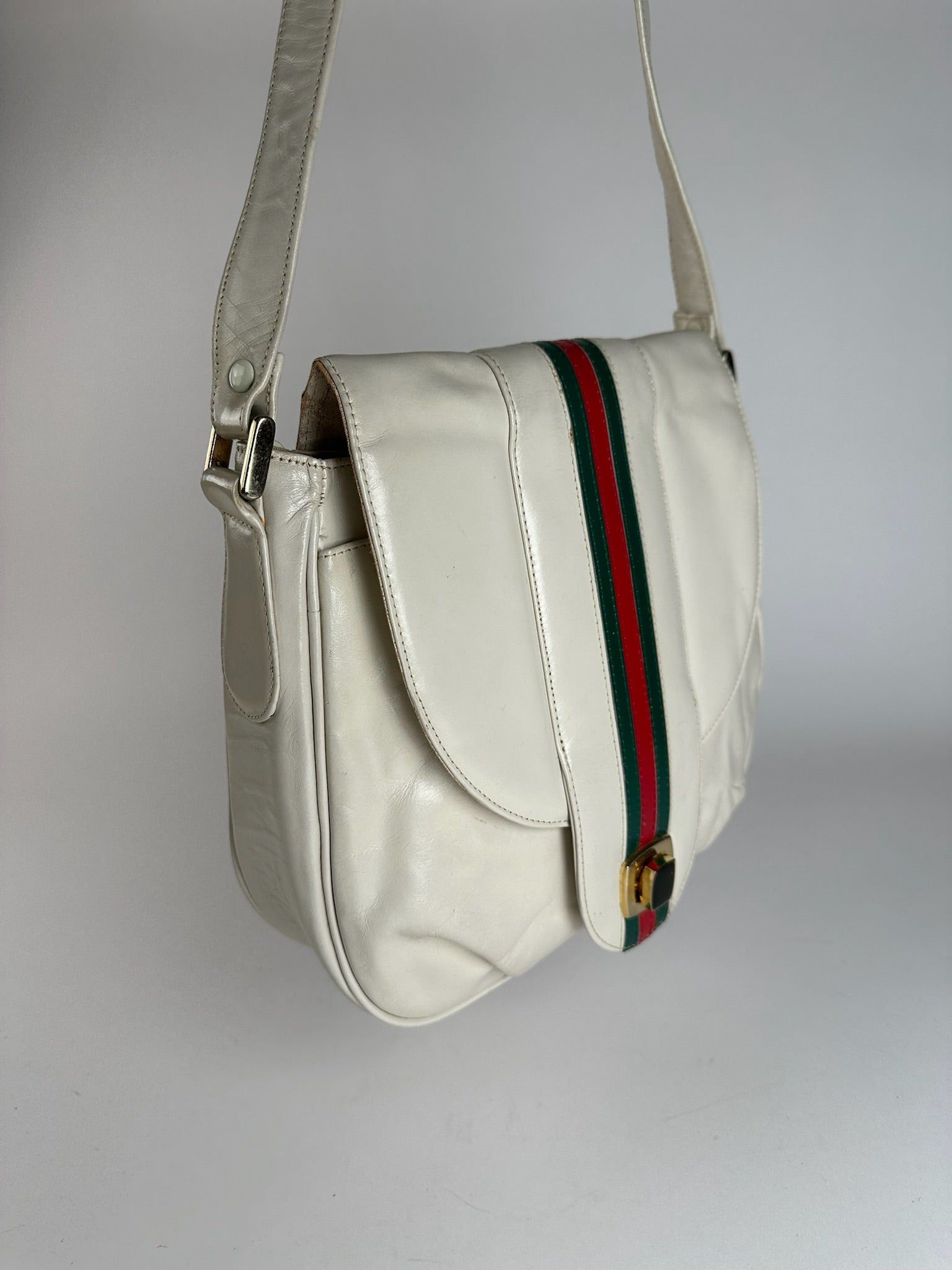 Gucci Vintage Leather bag white Size ONE SIZE - 13 Thumbnail