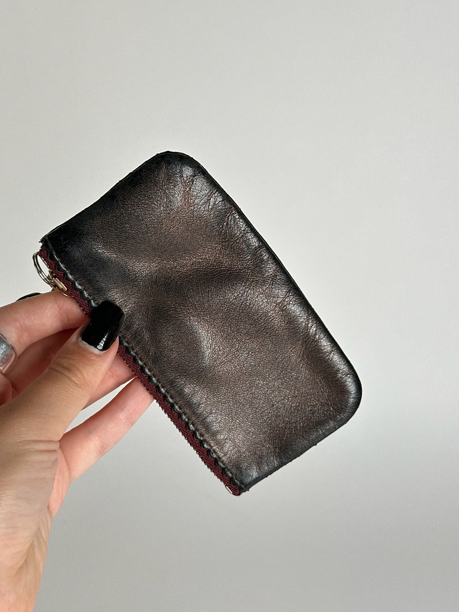 Loewe Vintage leather card holder grey brown Size ONE SIZE - 8 Thumbnail
