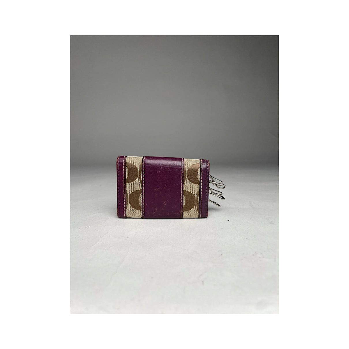 Coach Purple Leather Purse Size ONE SIZE - 3 Thumbnail