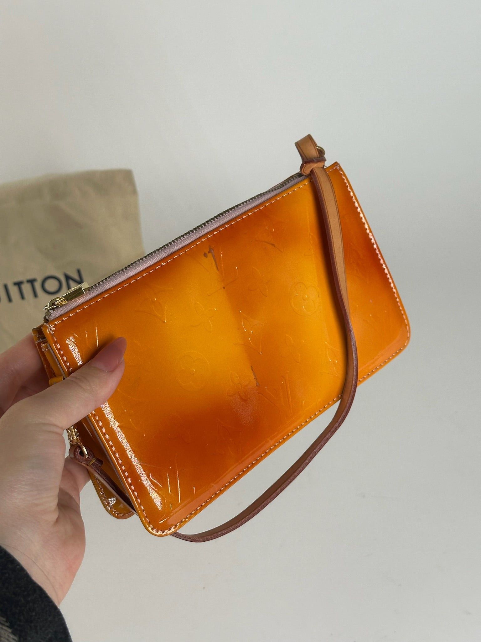 Louis Vuitton Vintage Vernis Leather Baguette Bag Mango Size ONE SIZE - 7 Thumbnail