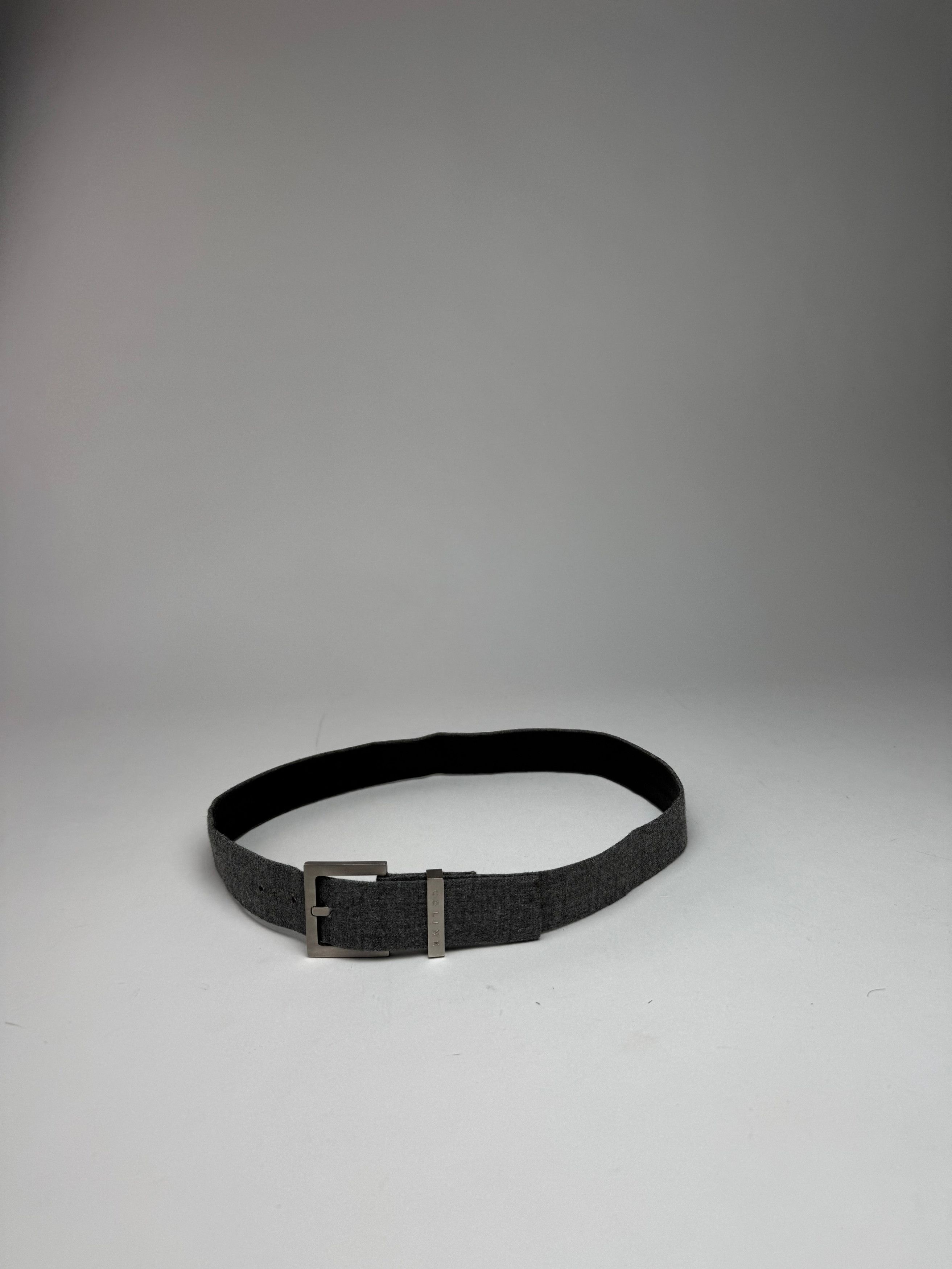 Celine Vintage Paris Leather belt grey Size ONE SIZE - 4 Thumbnail