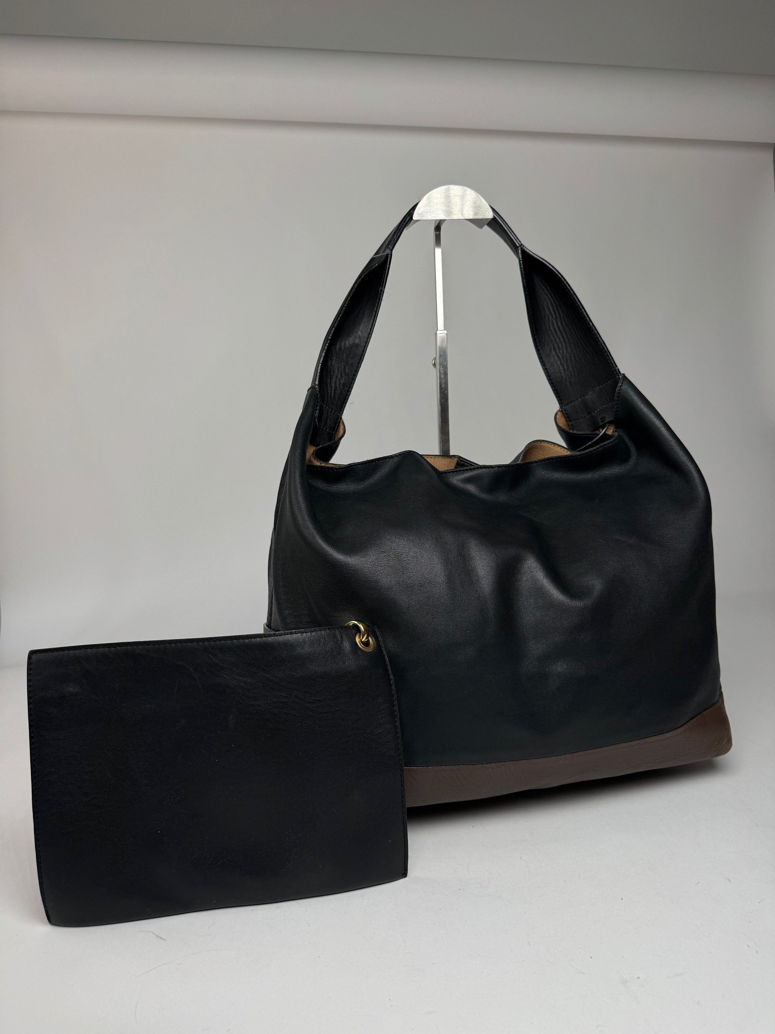 Marni Vintage Leather Bag Marine Black Brown Size ONE SIZE - 10 Thumbnail