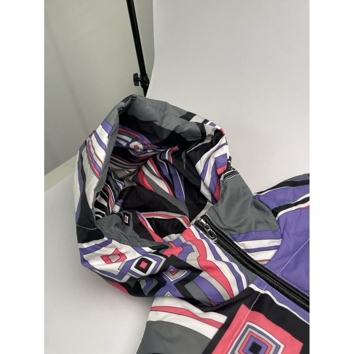 Emilio Pucci Multicolour Leather Jacket Size S / US 4 / IT 40 - 3 Thumbnail