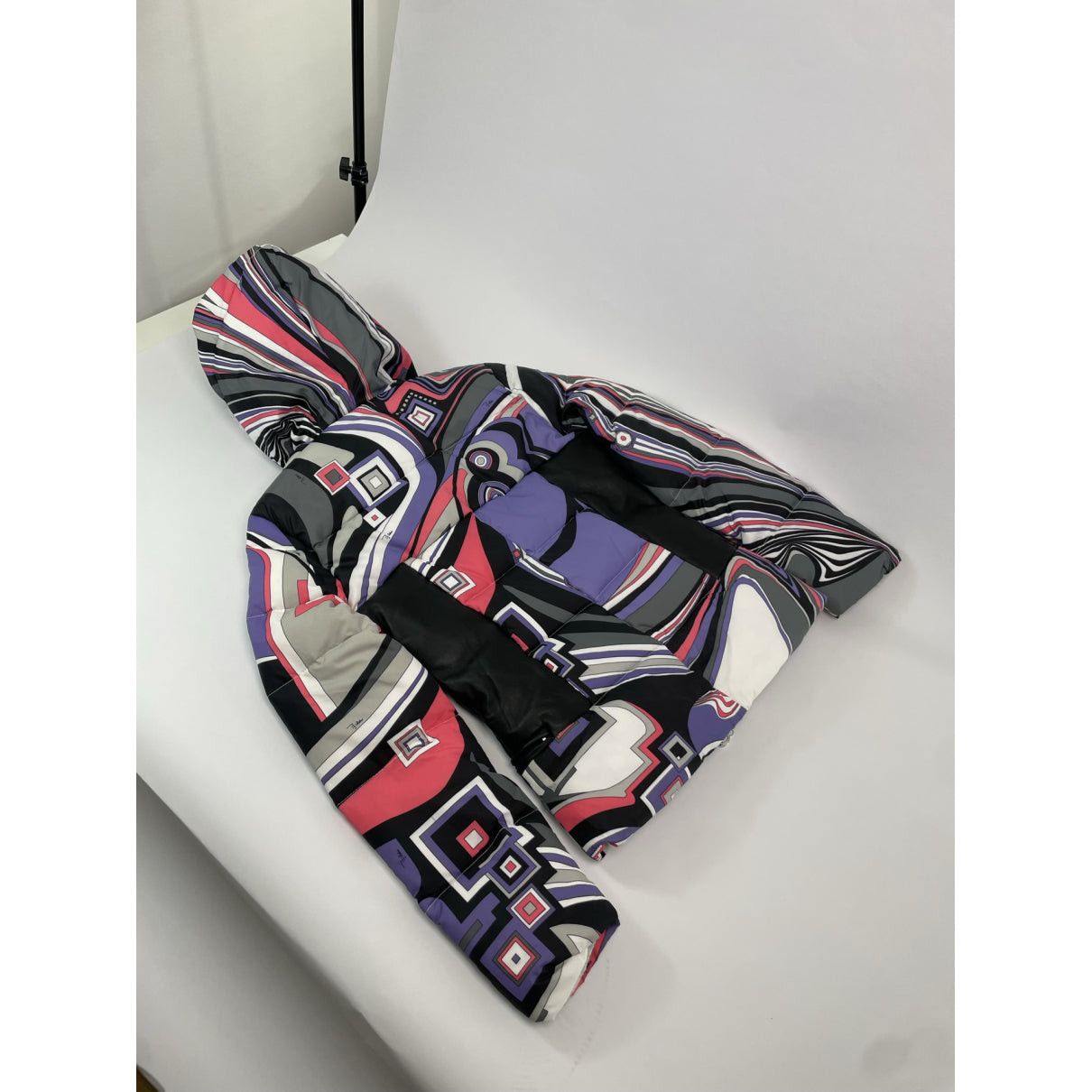 Emilio Pucci Multicolour Leather Jacket Size S / US 4 / IT 40 - 5 Thumbnail