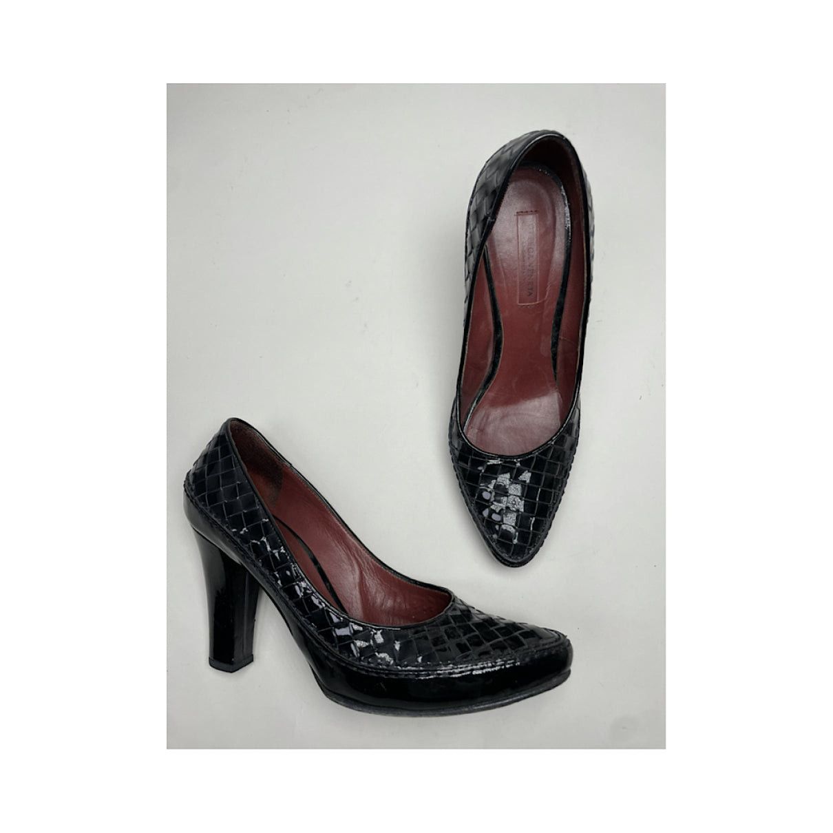 Bottega Veneta Black Leather Heel Size US 7.5 / IT 37.5 - 2 Thumbnail