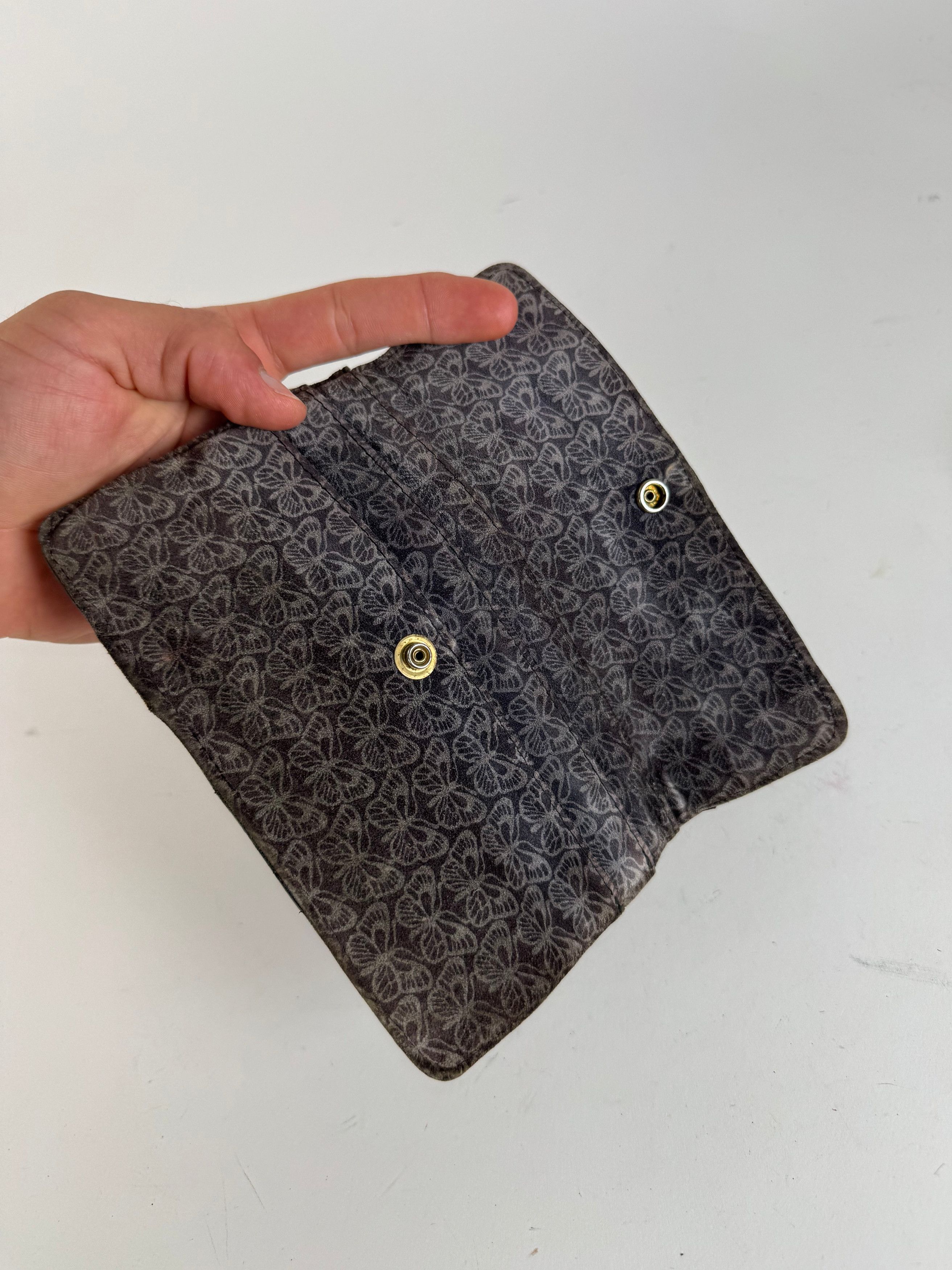 Bottega Veneta Vintage Wool monogram clutch butterfly Size ONE SIZE - 4 Thumbnail