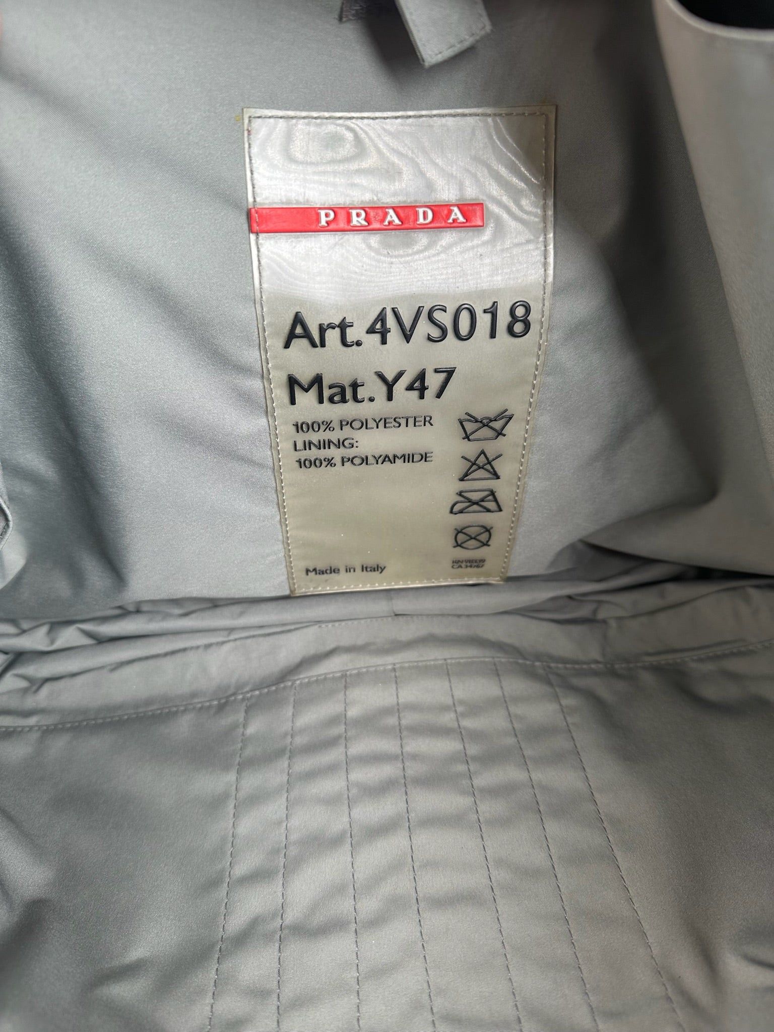Prada Vintage Sport 2 Way Bag Gray Size ONE SIZE - 6 Thumbnail