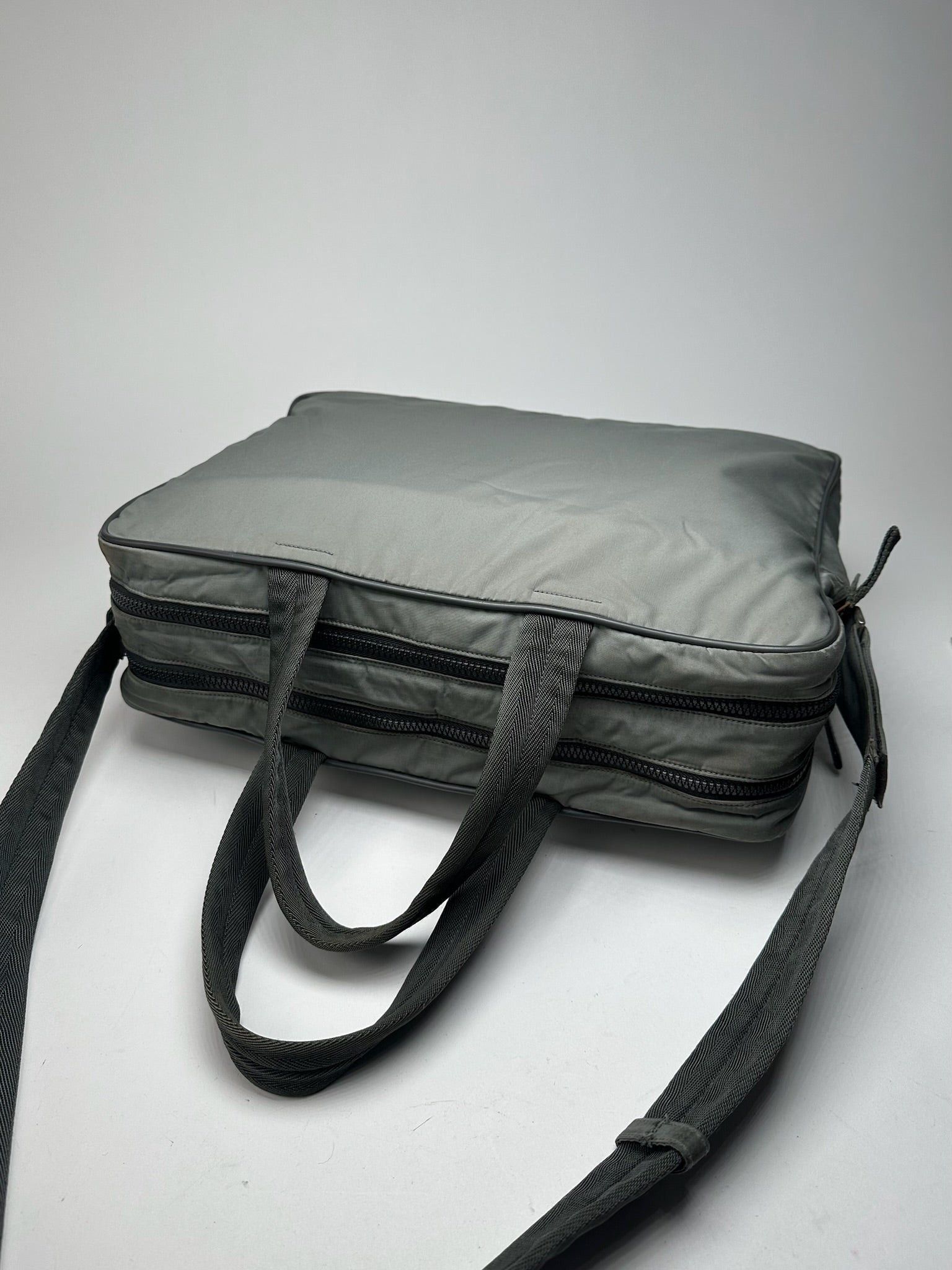 Prada Vintage Sport 2 Way Bag Gray Size ONE SIZE - 10 Thumbnail