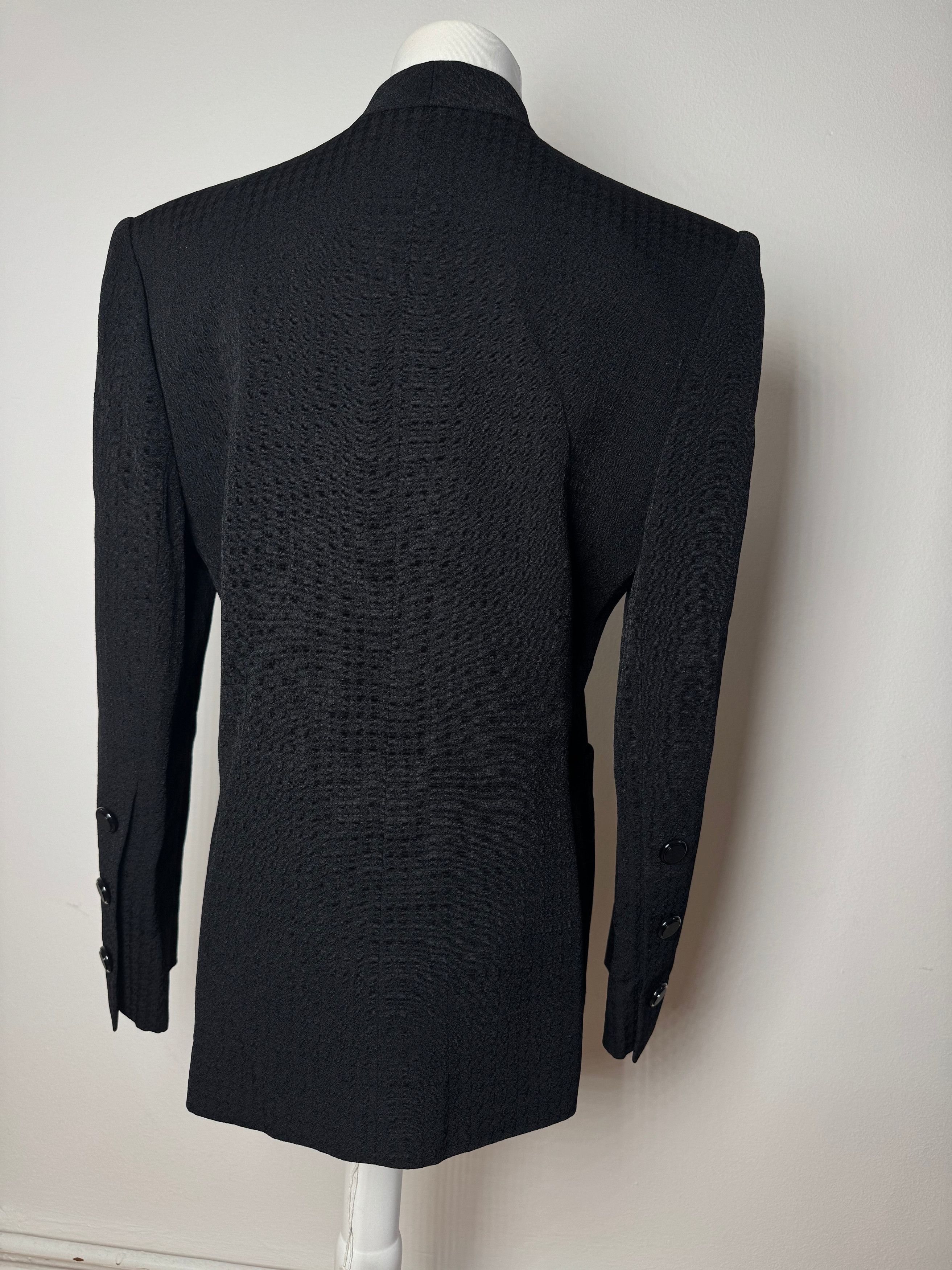 Givenchy Vintage Wool Blazer / Short Trenchcoat M/L black Size M / US 6-8 / IT 42-44 - 3 Thumbnail