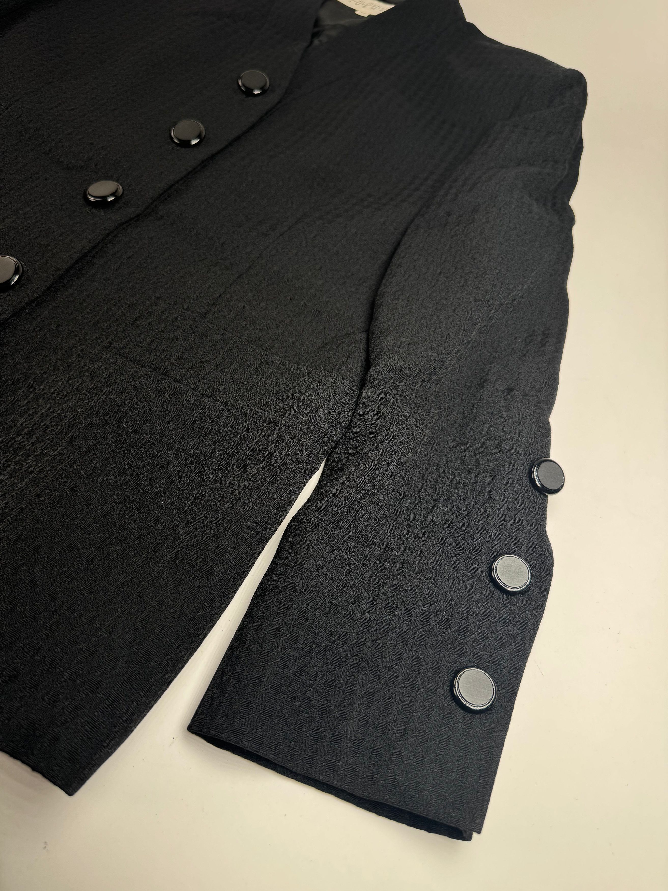 Givenchy Vintage Wool Blazer / Short Trenchcoat M/L black Size M / US 6-8 / IT 42-44 - 6 Thumbnail