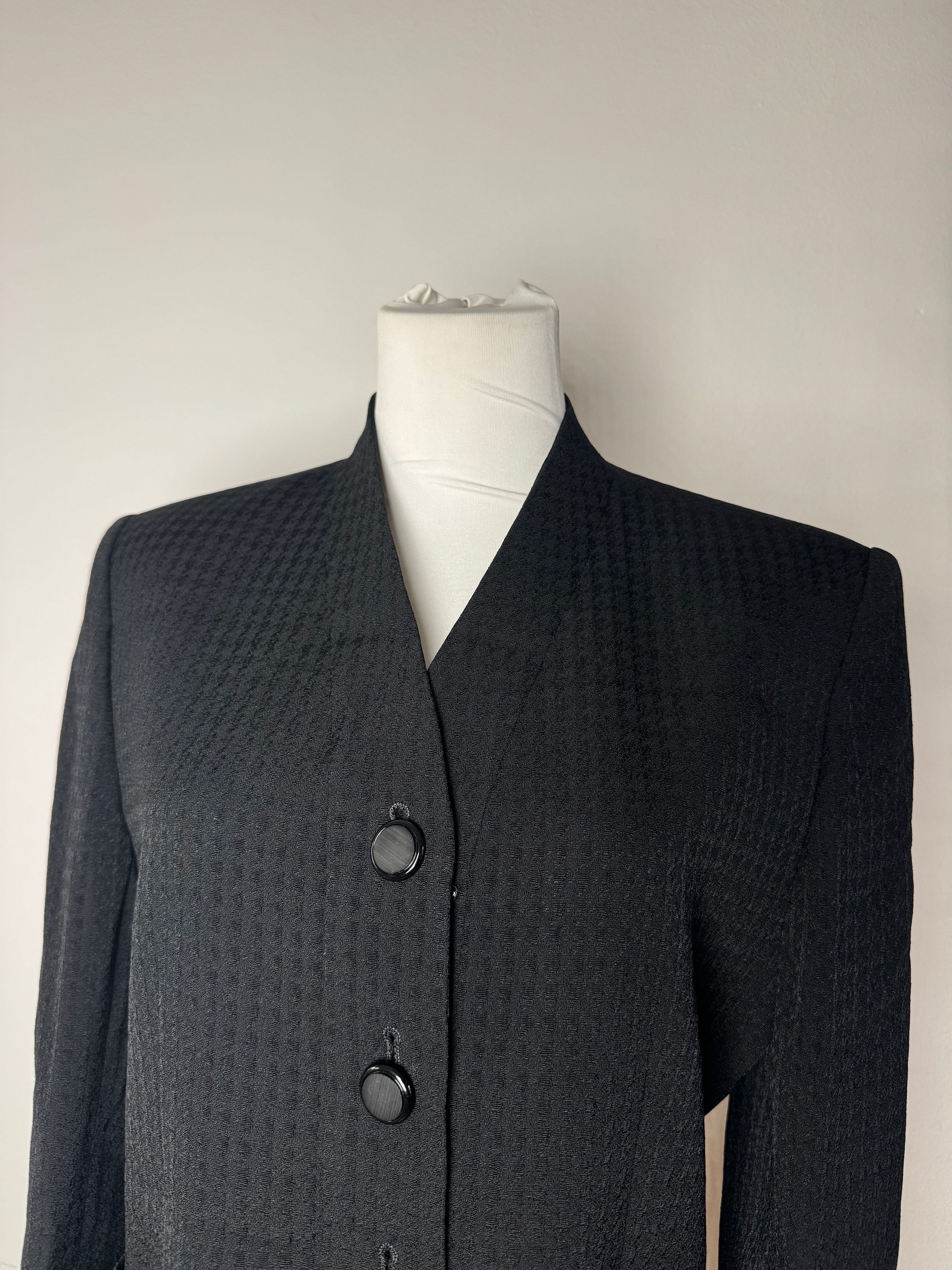 Givenchy Vintage Wool Blazer / Short Trenchcoat M/L black Size M / US 6-8 / IT 42-44 - 11 Thumbnail