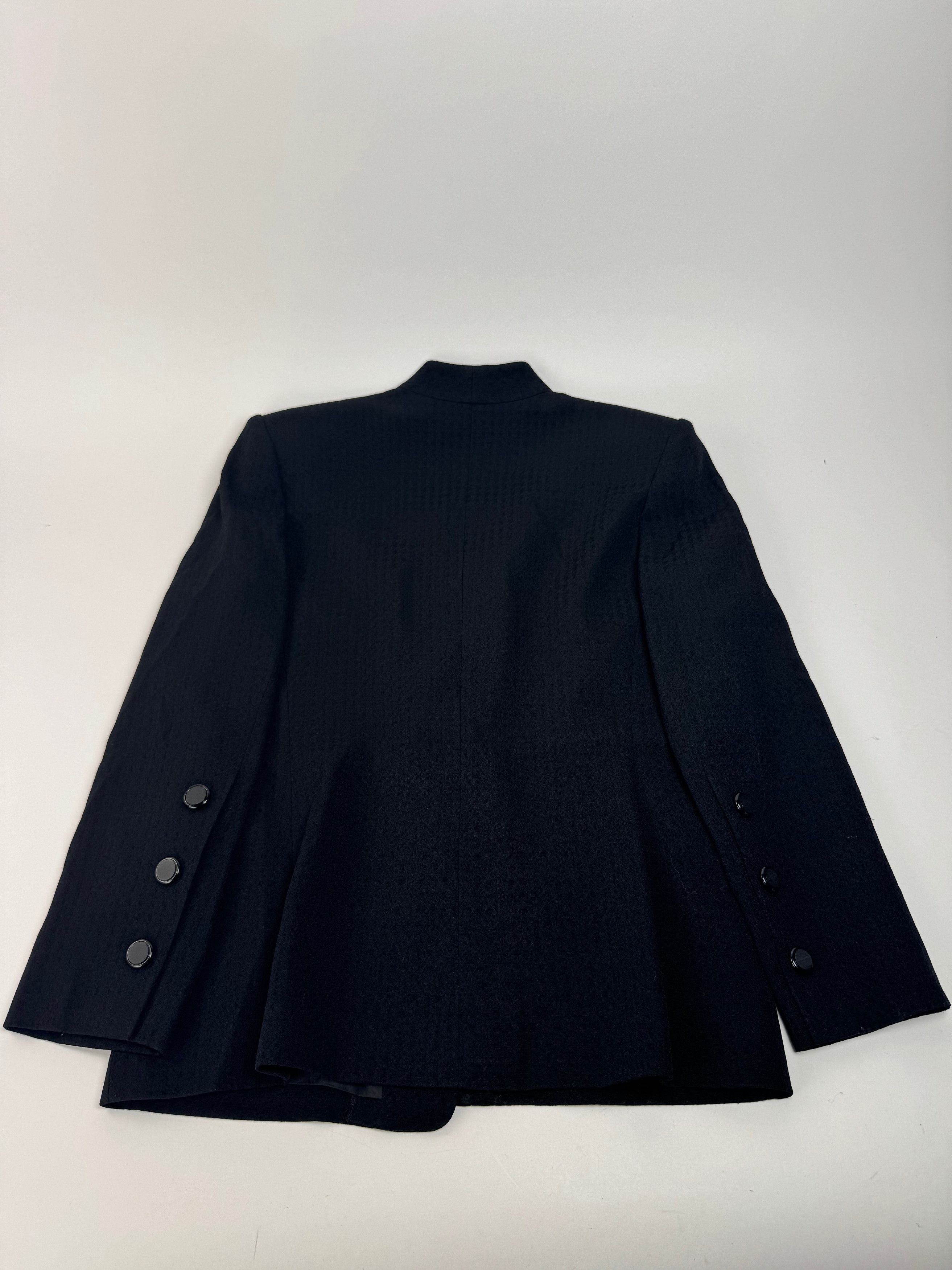 Givenchy Vintage Wool Blazer / Short Trenchcoat M/L black Size M / US 6-8 / IT 42-44 - 10 Thumbnail