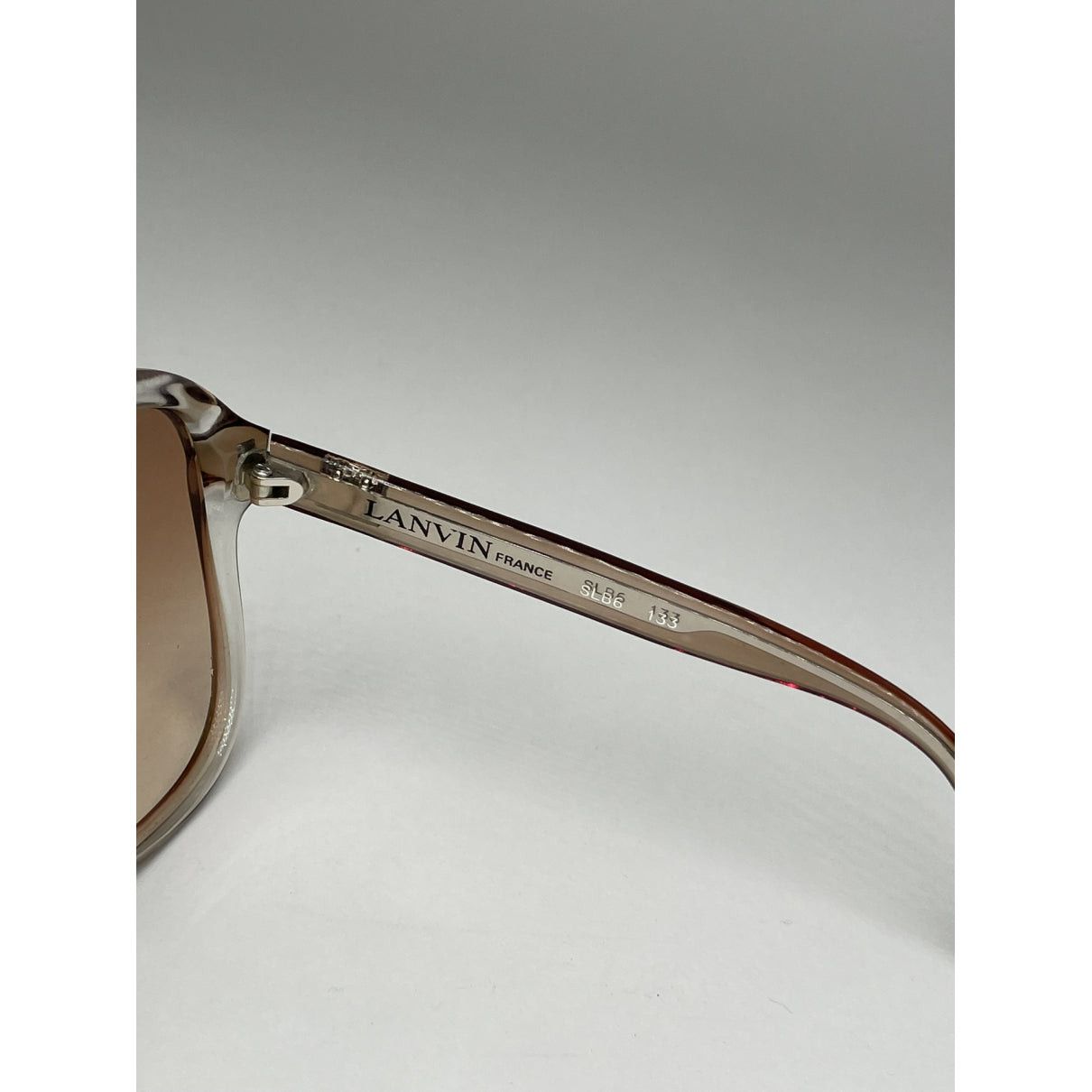 Lanvin Brown Plastic Sunglasses Size ONE SIZE - 2 Thumbnail