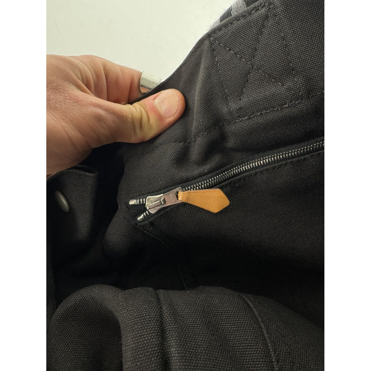 Other Hermès Black Cotton Handbag Size ONE SIZE - 5 Thumbnail