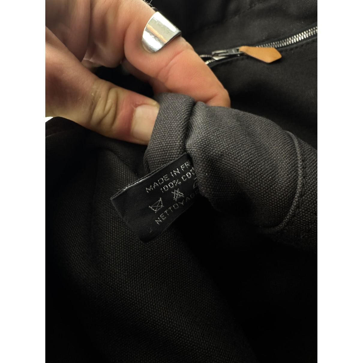 Other Hermès Black Cotton Handbag Size ONE SIZE - 4 Thumbnail