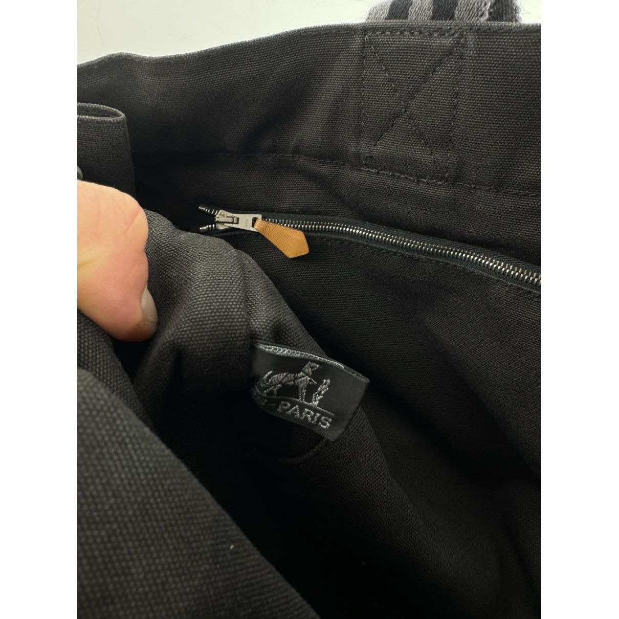 Other Hermès Black Cotton Handbag Size ONE SIZE - 3 Thumbnail