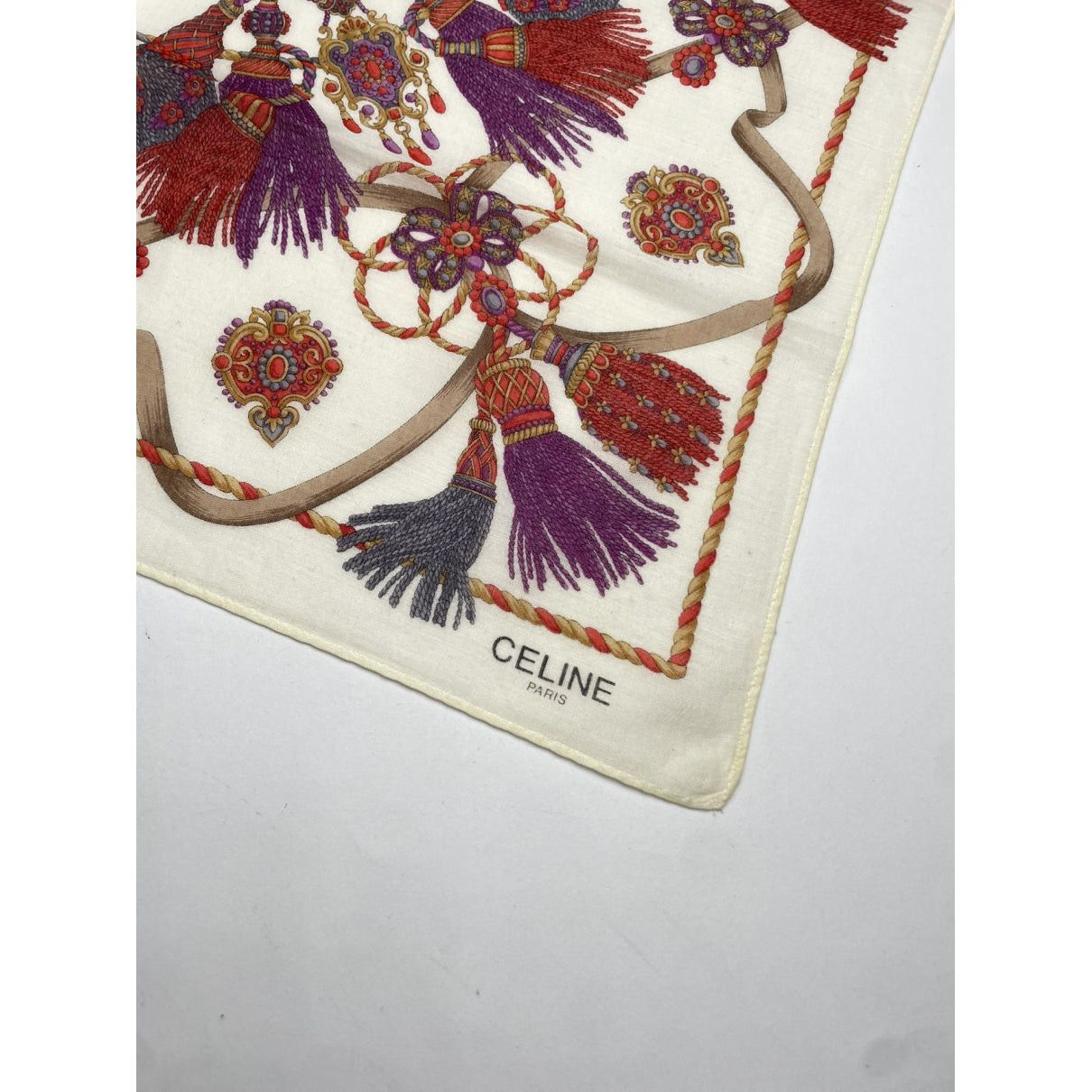 Celine Multicolour Silk Scarf Size ONE SIZE - 2 Thumbnail