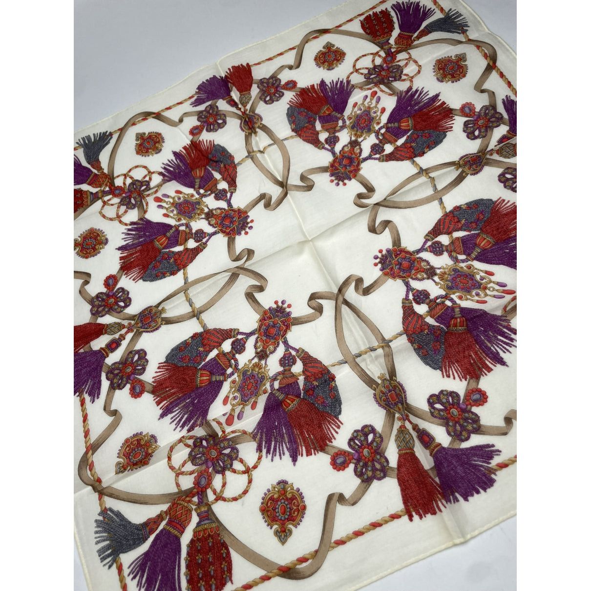 Celine Multicolour Silk Scarf Size ONE SIZE - 3 Thumbnail