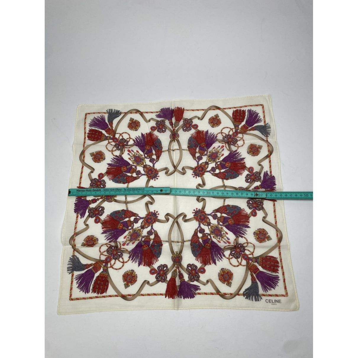 Celine Multicolour Silk Scarf Size ONE SIZE - 5 Thumbnail