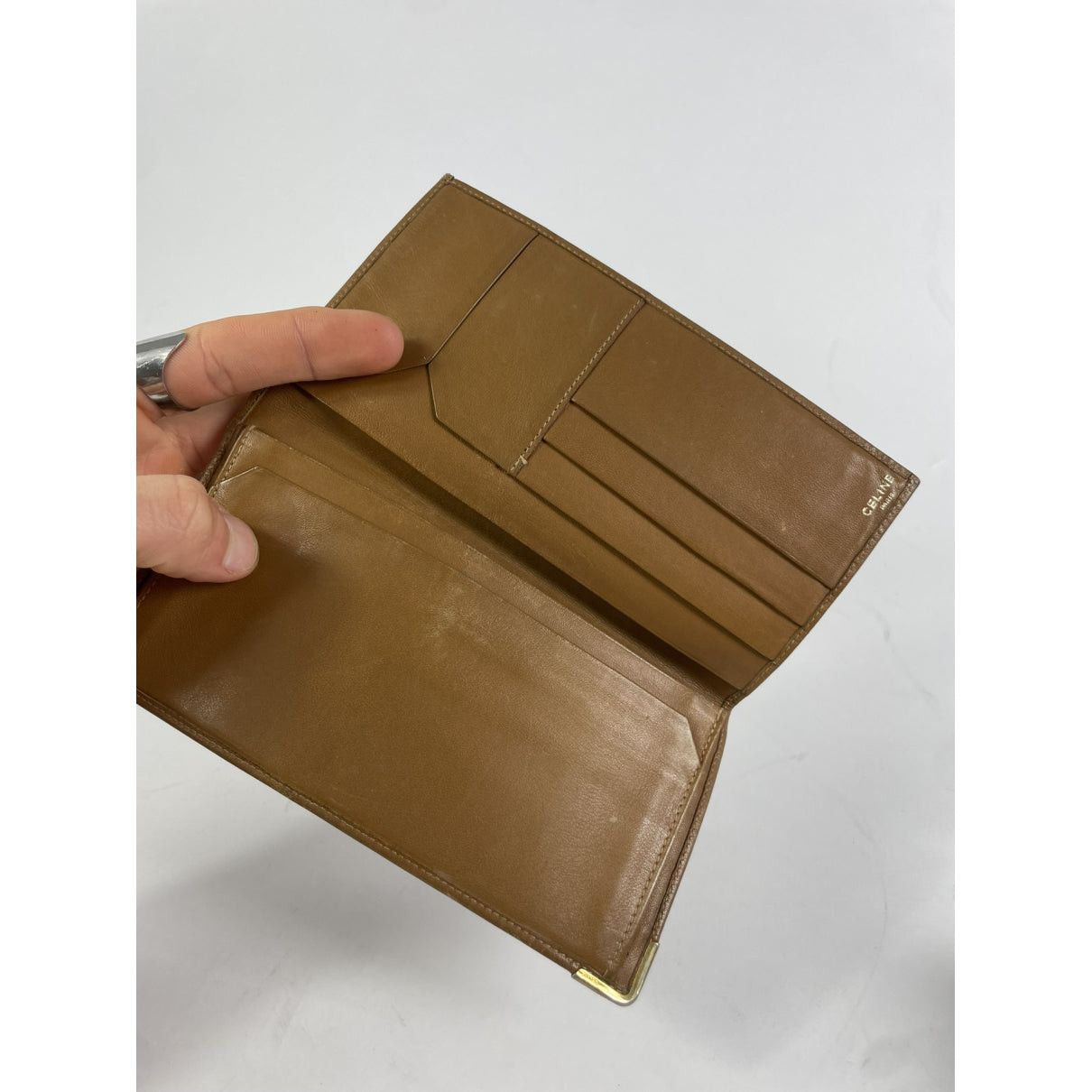 Celine Beige Leather Purse Size ONE SIZE - 4 Thumbnail