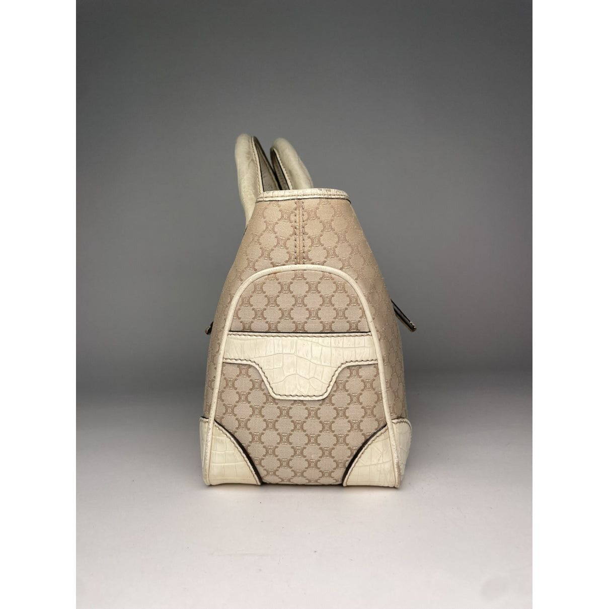 Celine Boogie White Leather Handbag Size ONE SIZE - 2 Thumbnail