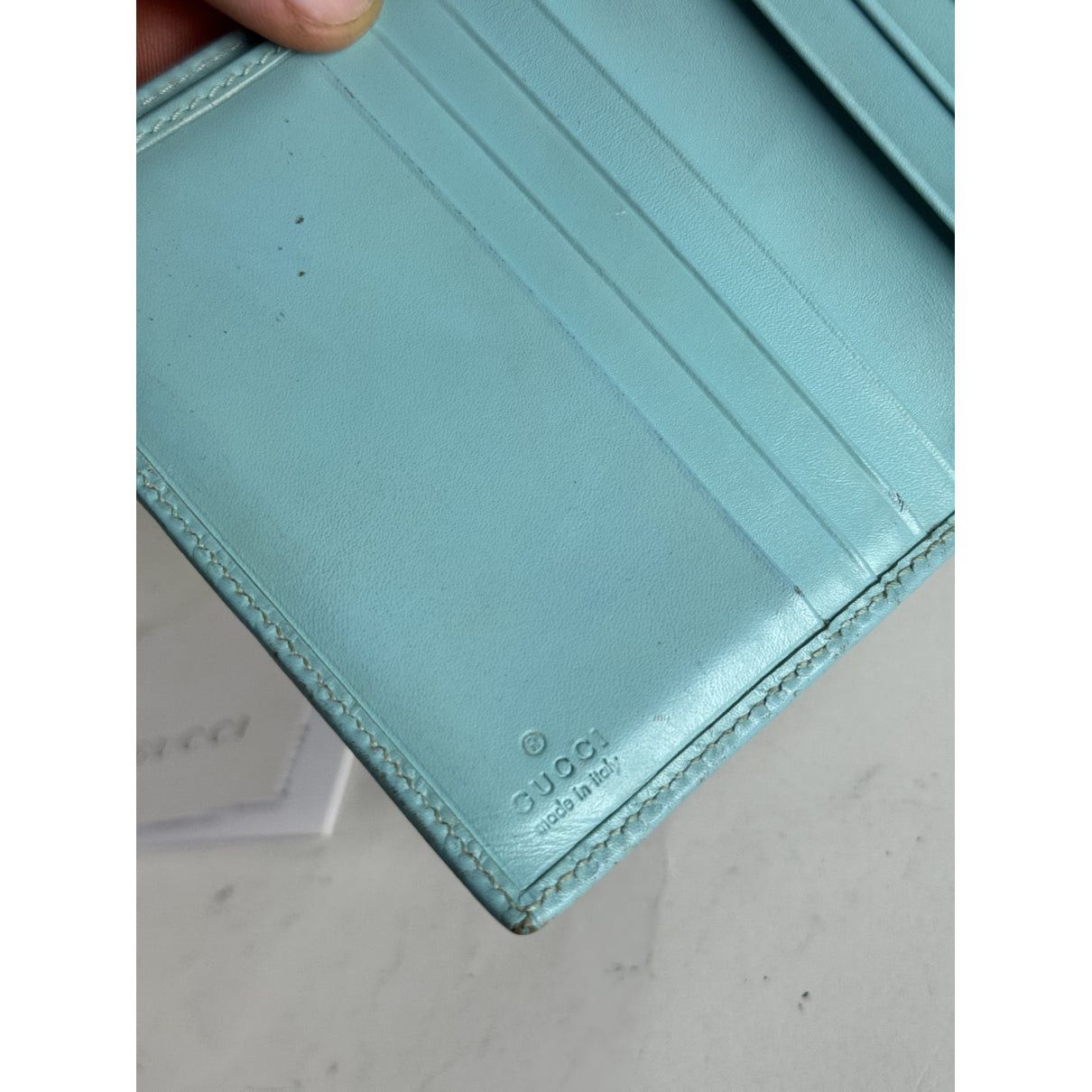 Gucci Zumi Turquoise Leather Wallet Size ONE SIZE - 5 Thumbnail