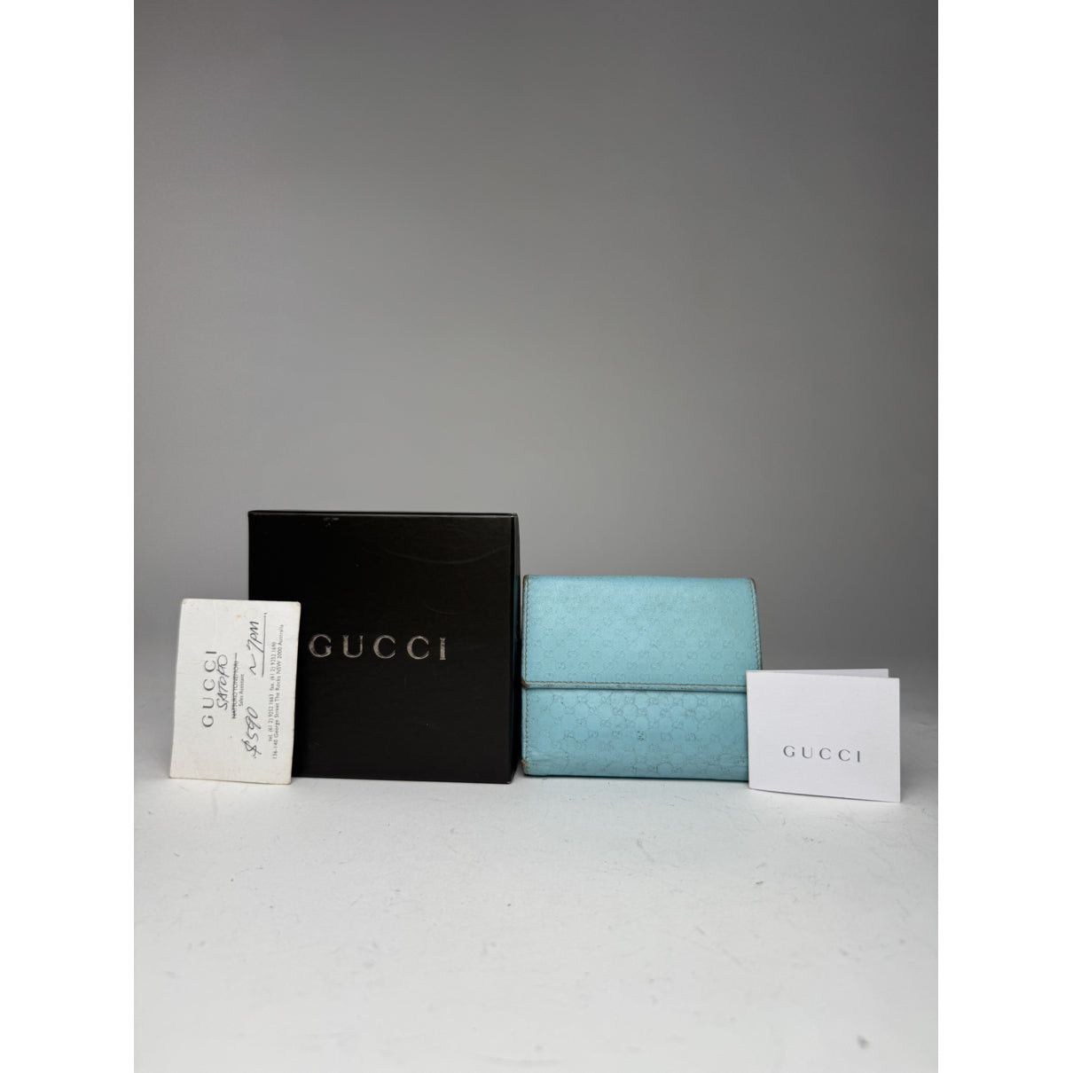 Gucci Zumi Turquoise Leather Wallet Size ONE SIZE - 3 Thumbnail