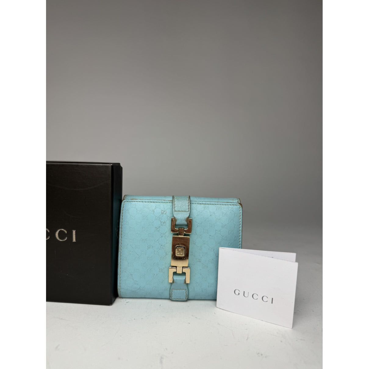 Gucci Zumi Turquoise Leather Wallet Size ONE SIZE - 2 Thumbnail