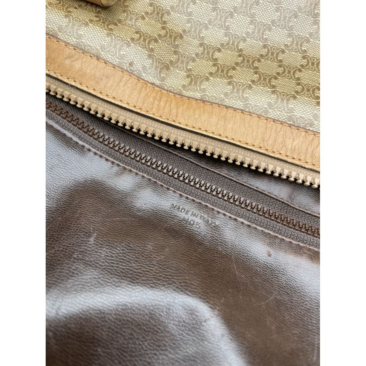 Celine Brown Leather Handbag Size ONE SIZE - 3 Thumbnail