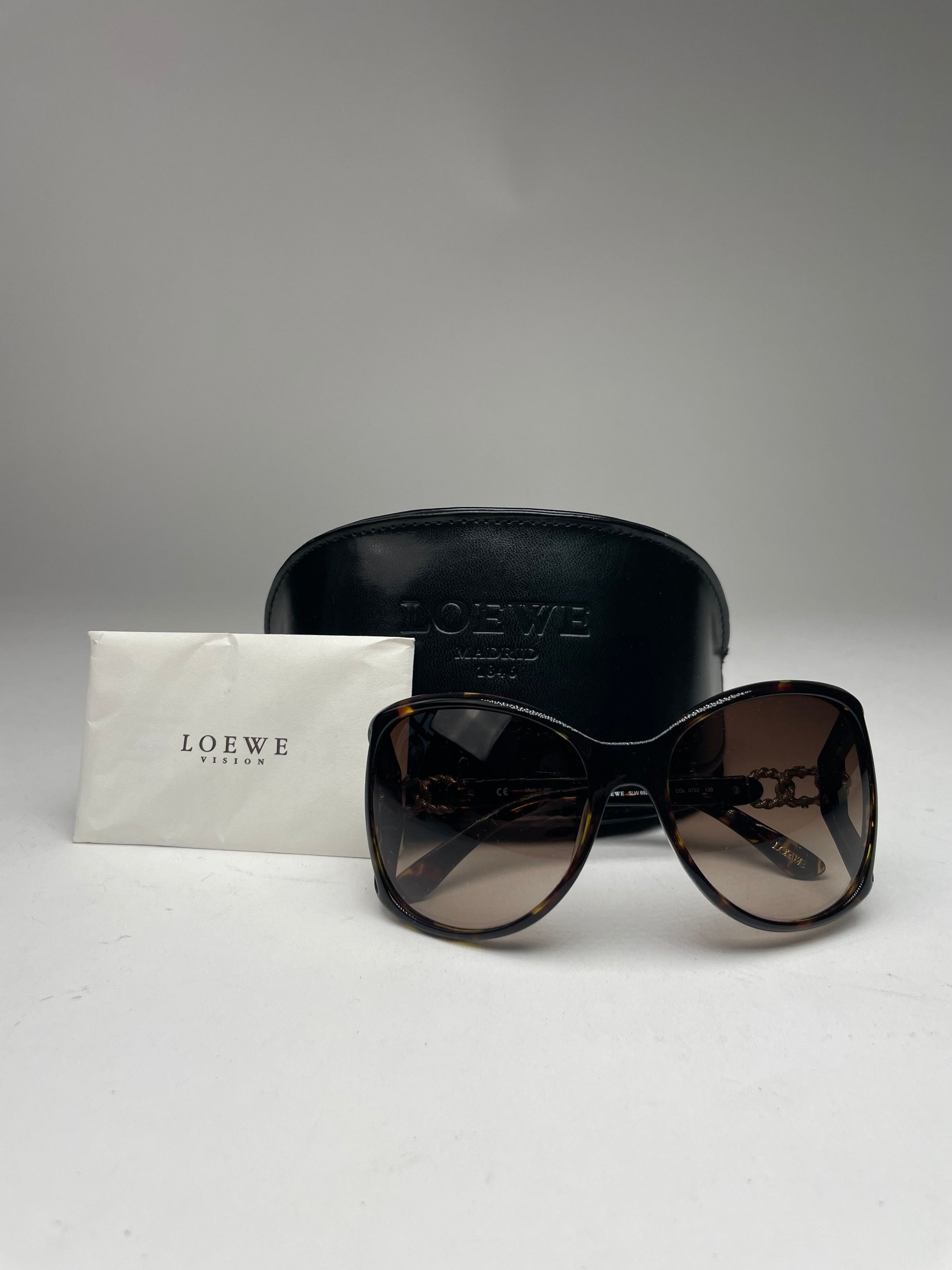 Loewe Vintage Madrid Overd Sunglasses Brown Size ONE SIZE - 10 Thumbnail