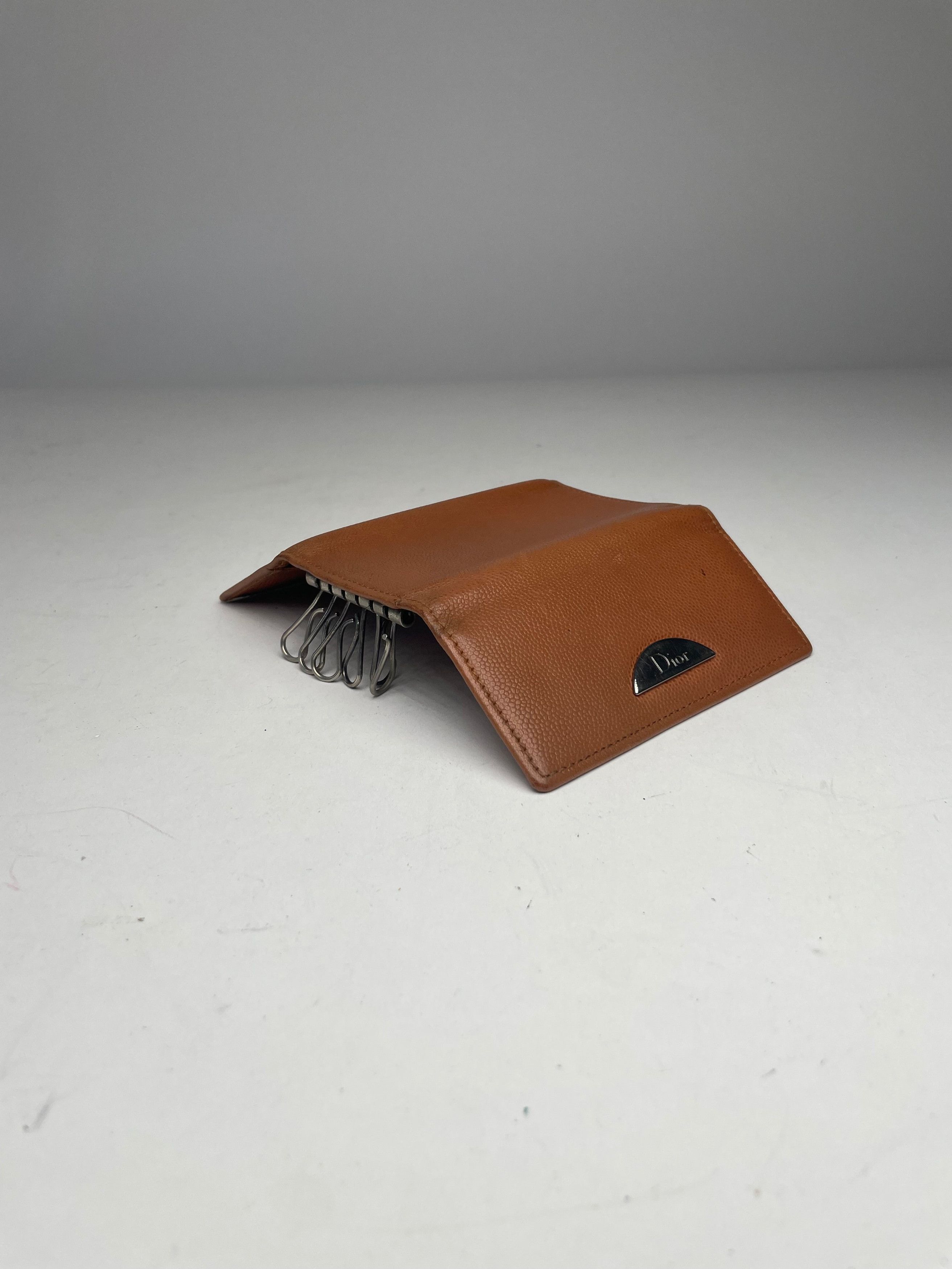 Dior Vintage Leather Key Holder Brown Size ONE SIZE - 3 Thumbnail